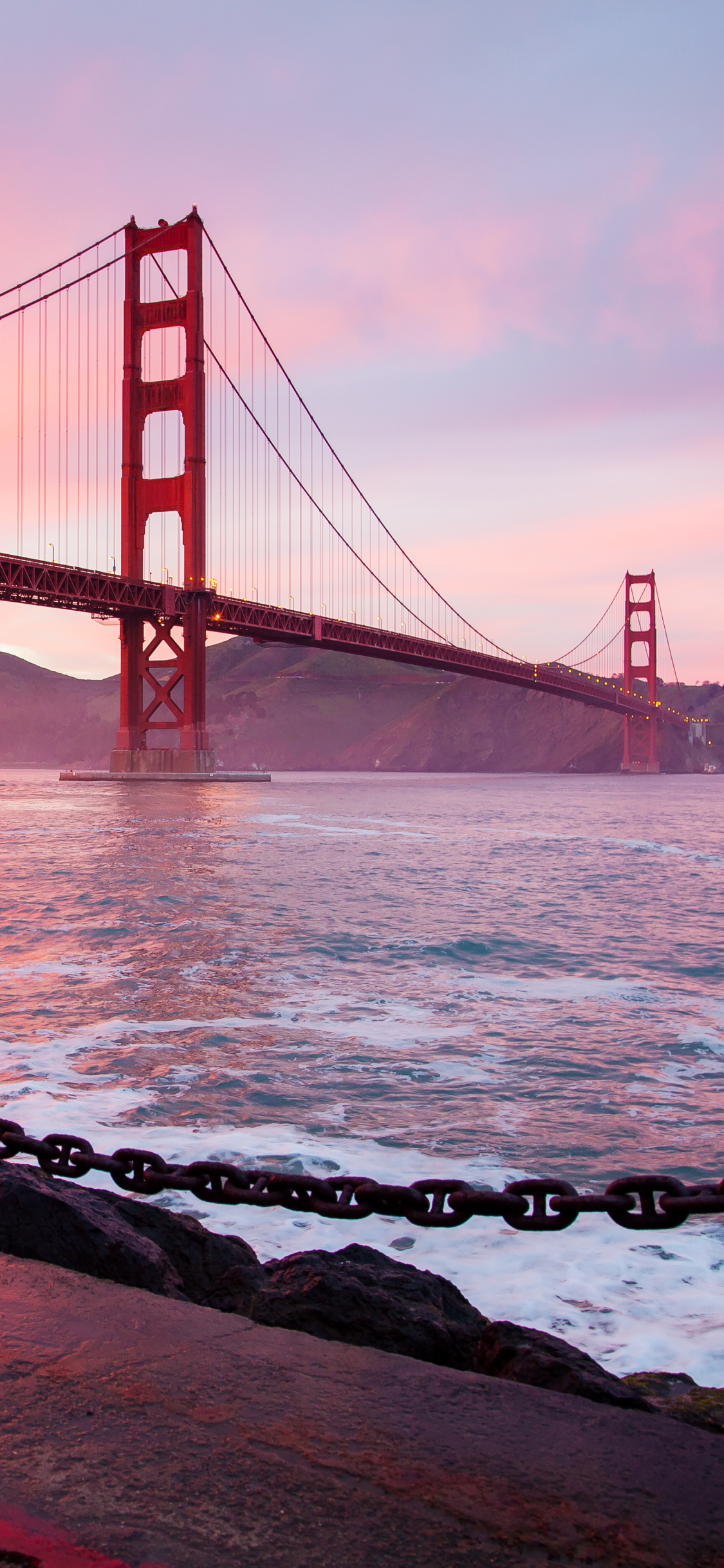 Download mobile wallpaper Bridges, Sunset, Usa, Bridge, Golden Gate, Man Made for free.