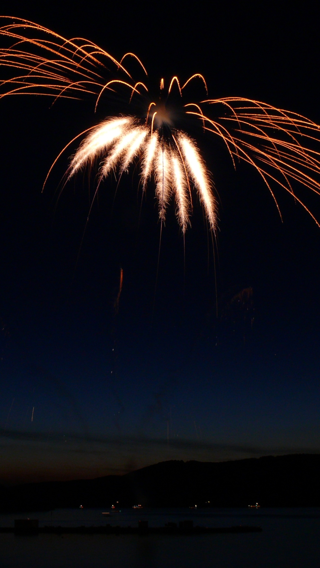 Download mobile wallpaper Sky, Night, Light, Fireworks, Photography for free.