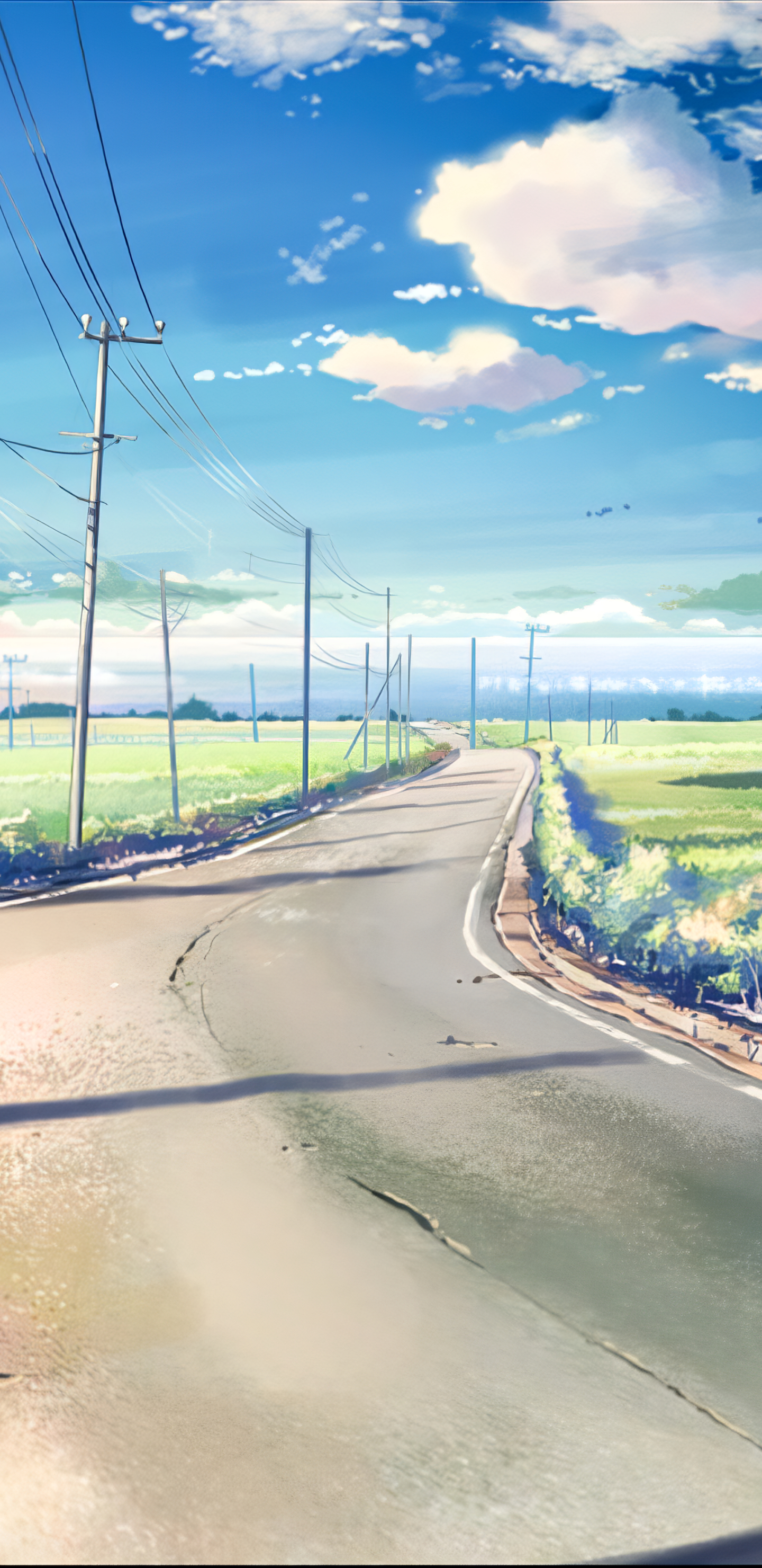 Download mobile wallpaper Anime, Landscape, Sky, Cloud, 5 Centimeters Per Second for free.