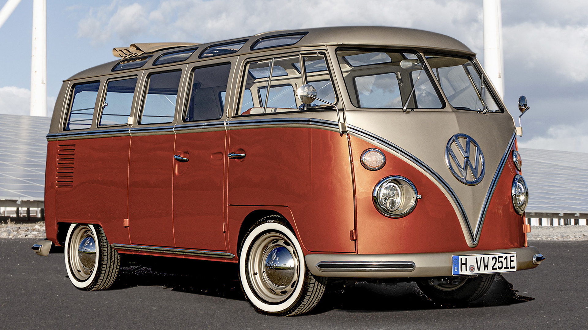 Завантажити шпалери Volkswagen E Bulli на телефон безкоштовно