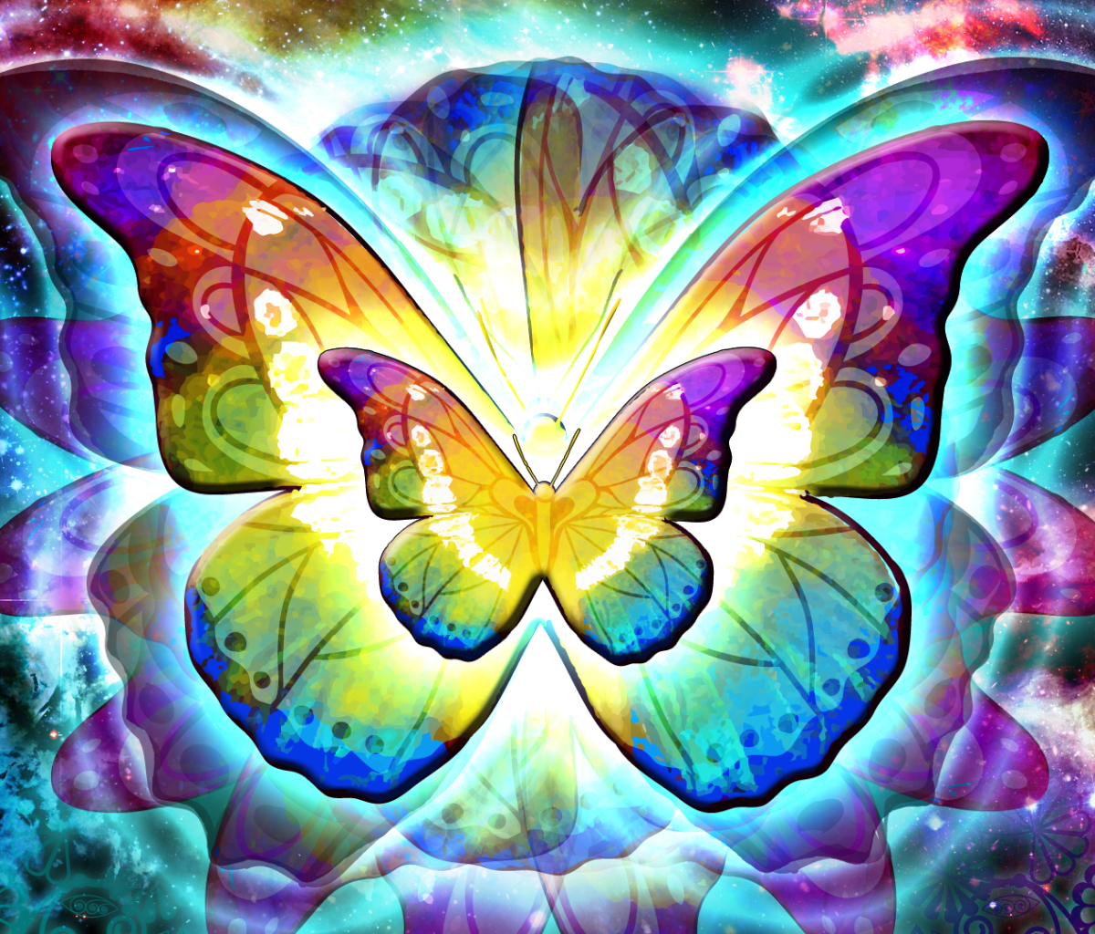 Free download wallpaper Colors, Butterfly, Colorful, Artistic on your PC desktop