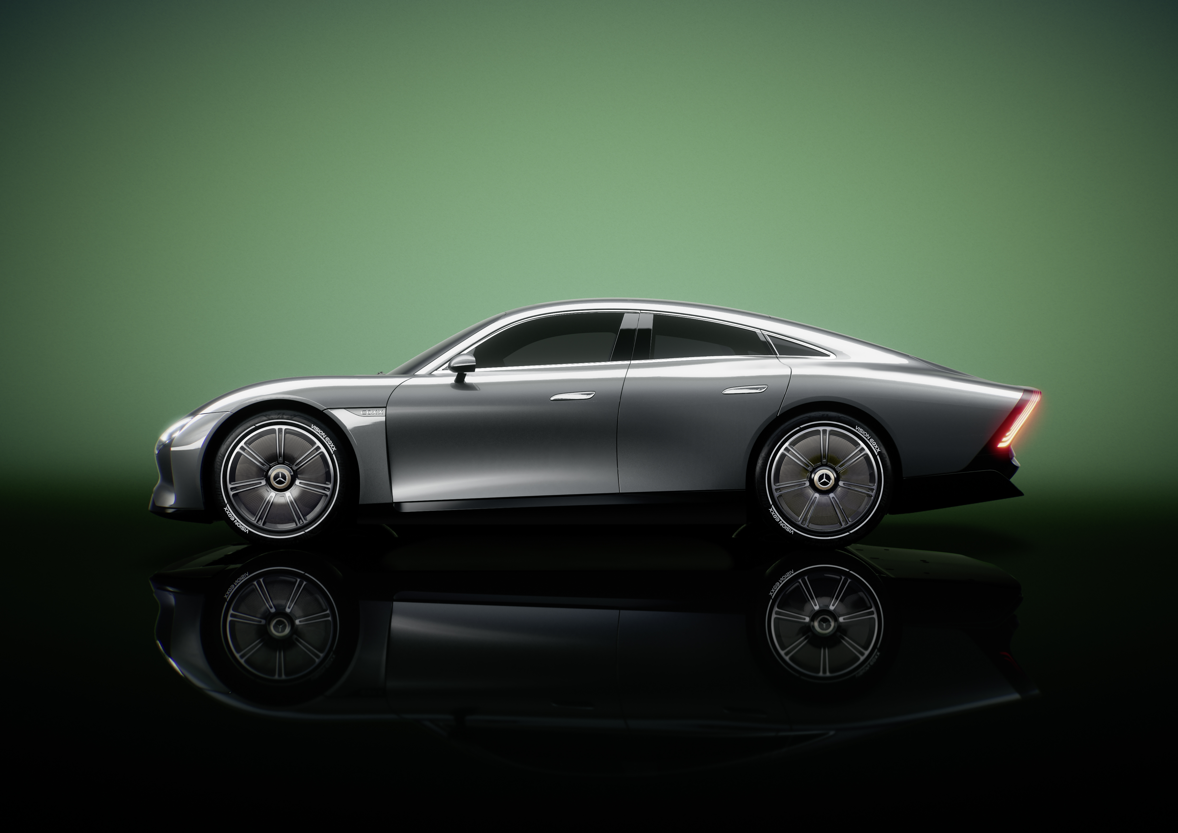 Скачати мобільні шпалери Mercedes Benz, Транспортні Засоби, Срібний Автомобіль, Електричний Автомобіль, Mercedes Benz Vision Eqxx безкоштовно.