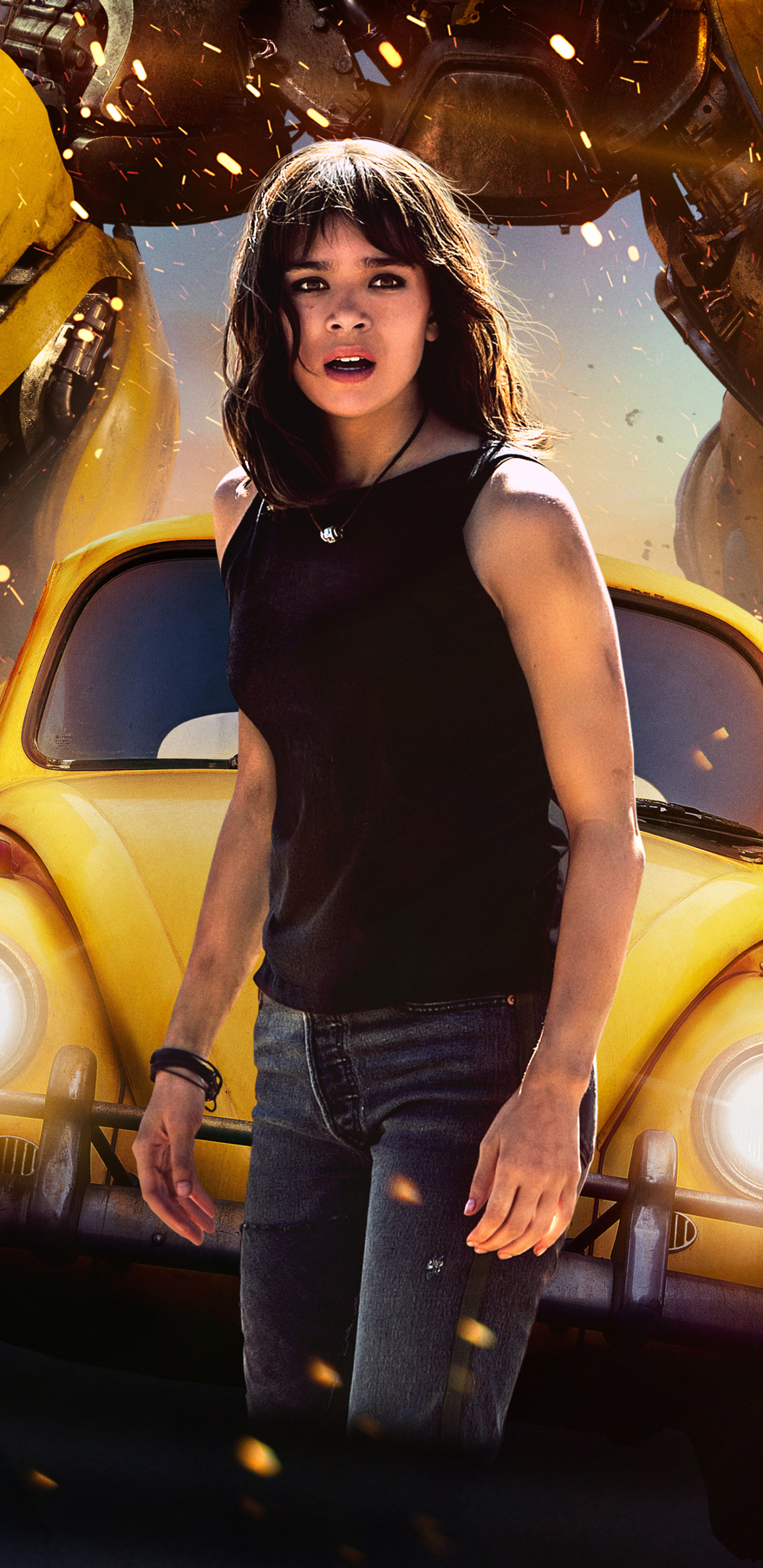 Download mobile wallpaper Bumblebee, Movie, Hailee Steinfeld for free.
