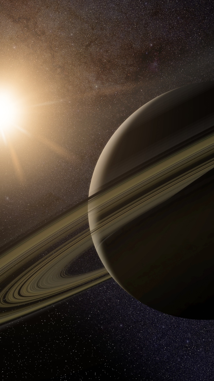 Download mobile wallpaper Planet, Sci Fi, Saturn, Planetary Ring for free.