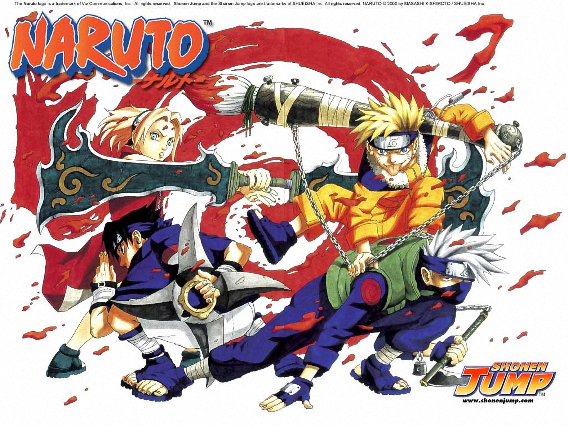 Free download wallpaper Anime, Naruto, Sasuke Uchiha, Sakura Haruno, Naruto Uzumaki, Kakashi Hatake on your PC desktop