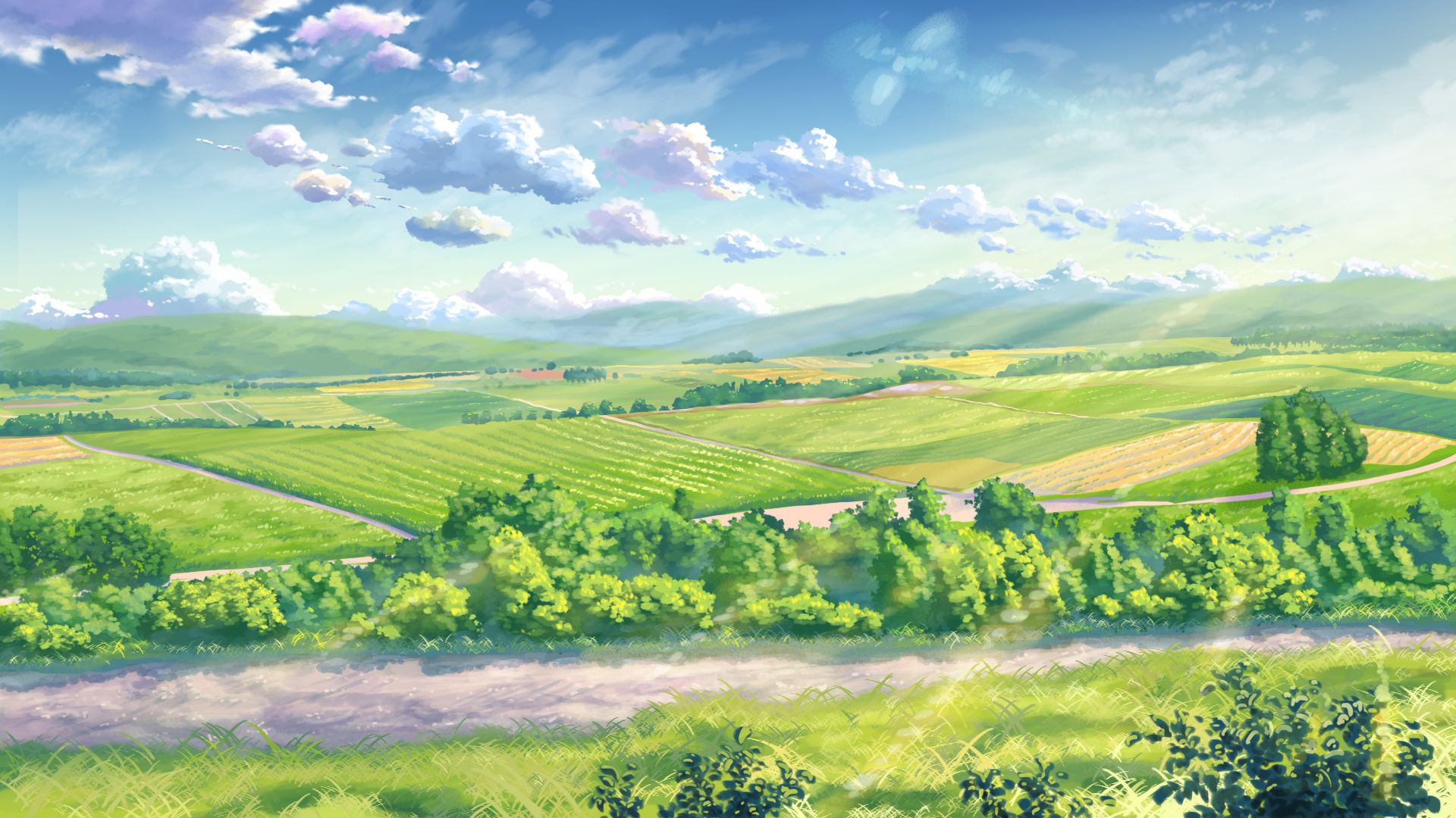 Laden Sie das Landschaft, Animes-Bild kostenlos auf Ihren PC-Desktop herunter