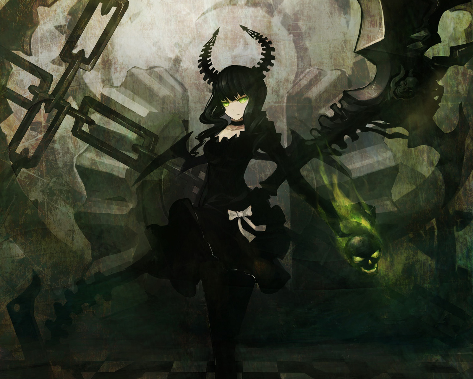 Download mobile wallpaper Dead Master (Black Rock Shooter), Black Rock Shooter, Anime for free.