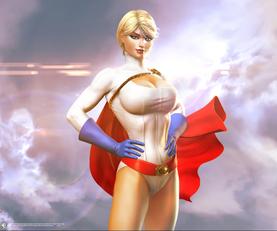 Handy-Wallpaper Computerspiele, Powergirl, Dc Universe Online kostenlos herunterladen.