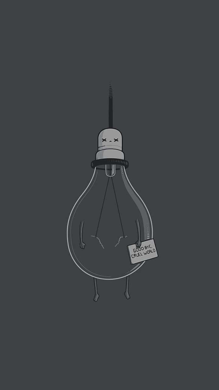 無料モバイル壁紙電球, ユーモアをダウンロードします。