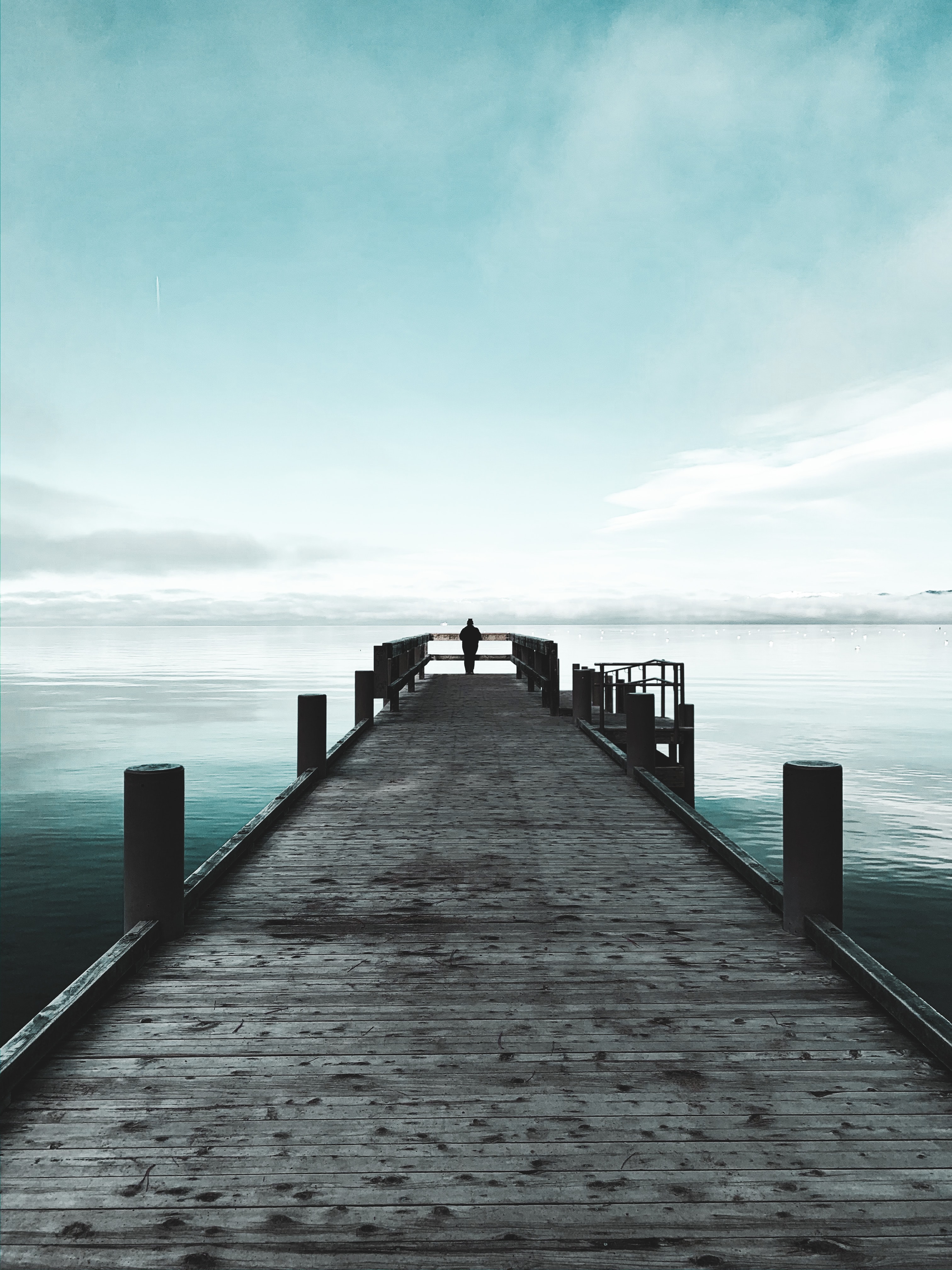 Download mobile wallpaper Miscellaneous, Miscellanea, Pier, Lonely, Loneliness, Alone for free.