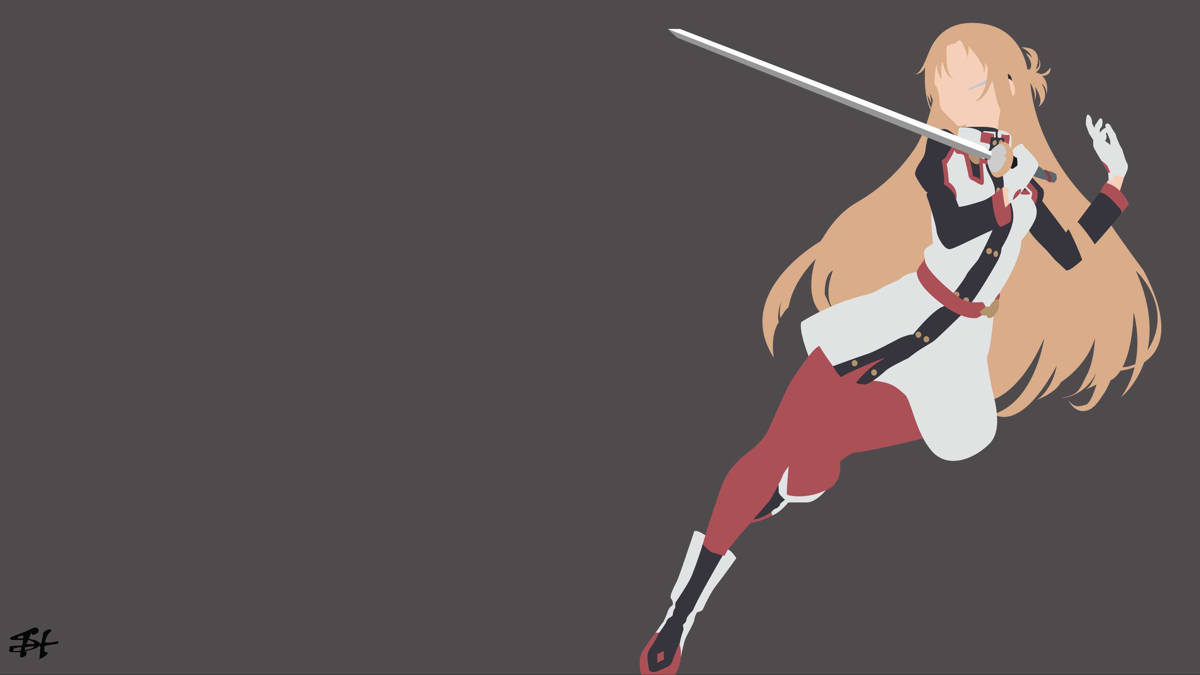 Descarga gratuita de fondo de pantalla para móvil de Sword Art Online, Animado, Minimalista, Asuna Yuuki, Arte De Espada En Línea, Escala Ordinal De Sword Art Online, Sword Art Online Película: Escala Ordinal.