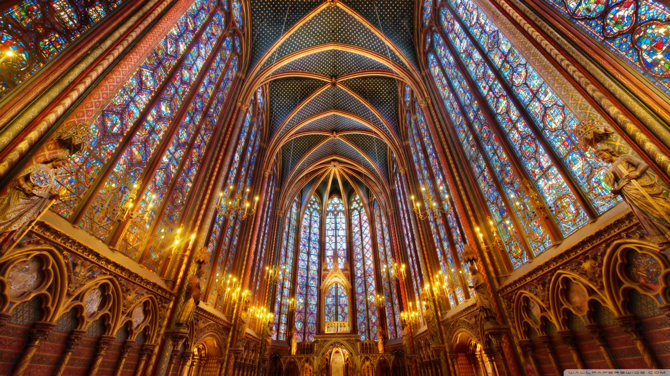 Free download wallpaper Cathedral, Religious, Sainte Chapelle on your PC desktop