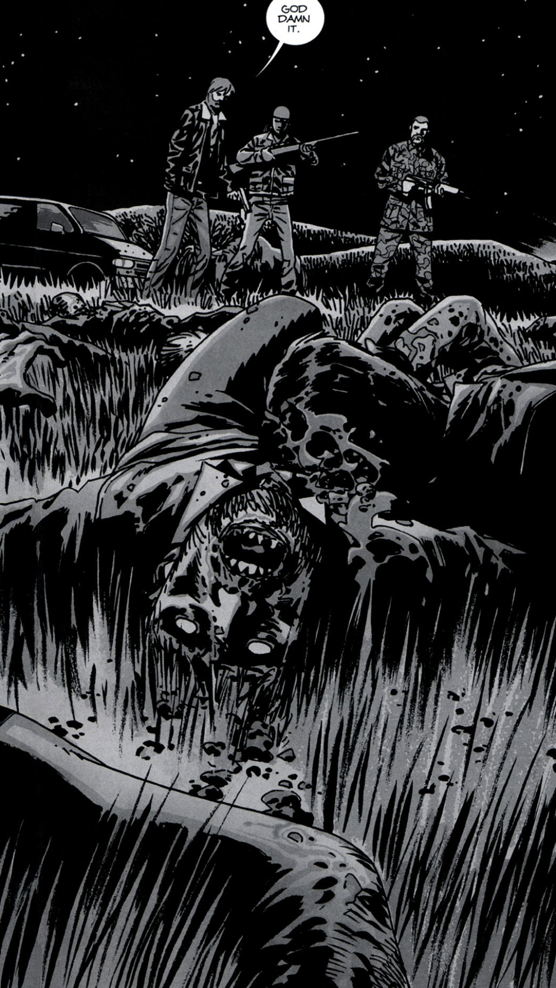 Handy-Wallpaper Comics, The Walking Dead kostenlos herunterladen.