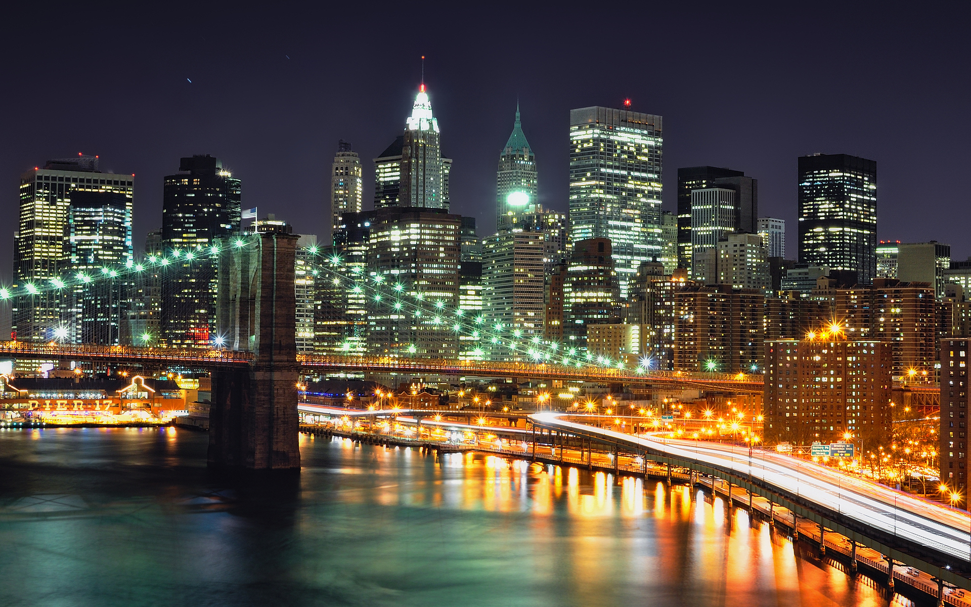 Téléchargez gratuitement l'image Villes, New York, Manhattan, Pont De Brooklyn, Construction Humaine sur le bureau de votre PC