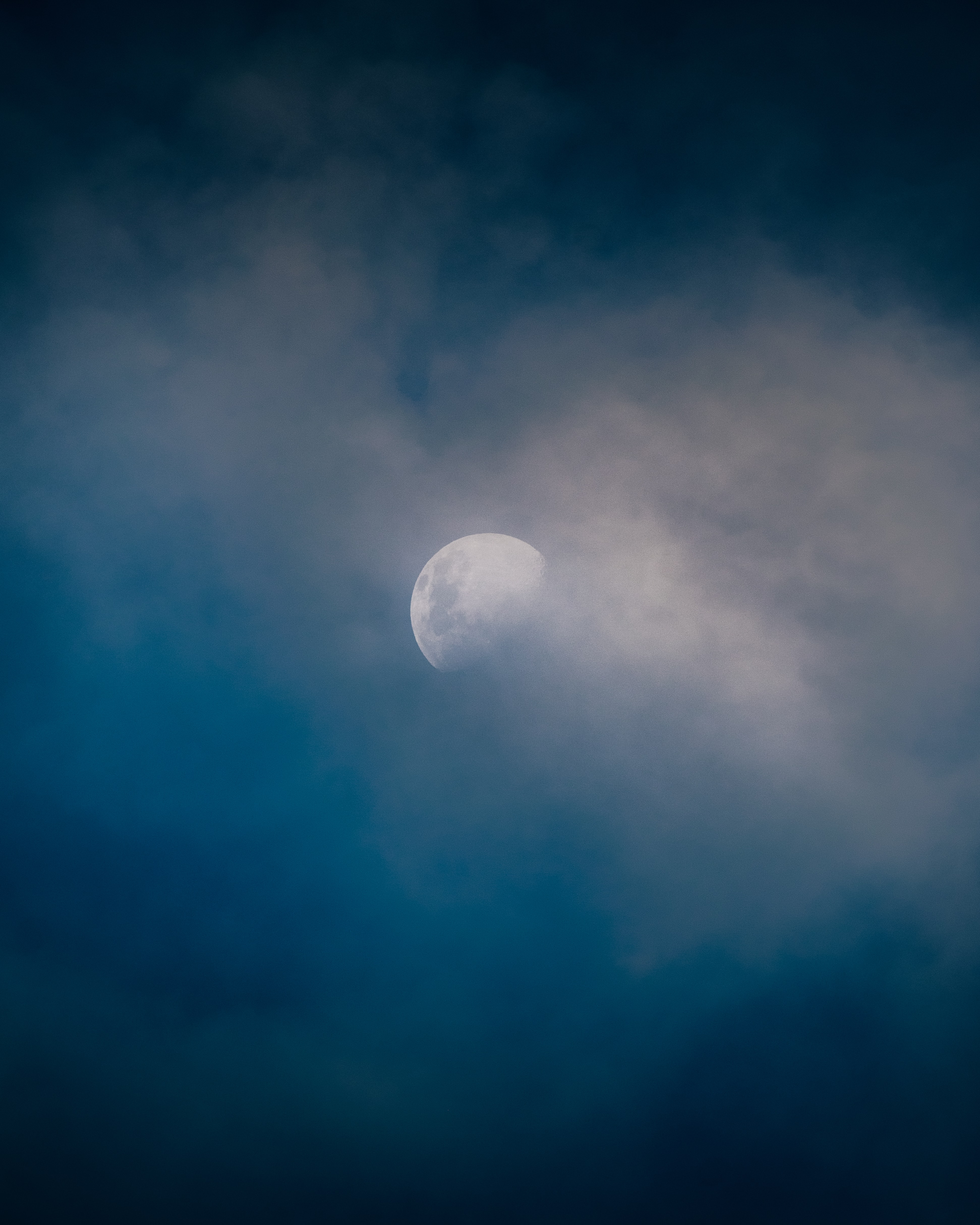 Free download wallpaper Sky, Clouds, Nature, Moon on your PC desktop