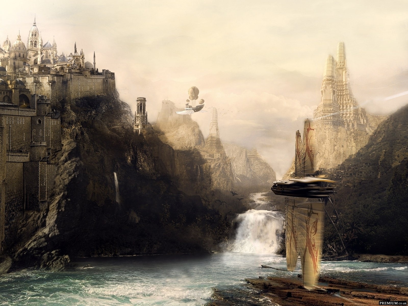 Free download wallpaper Landscape, Art, Fantasy on your PC desktop