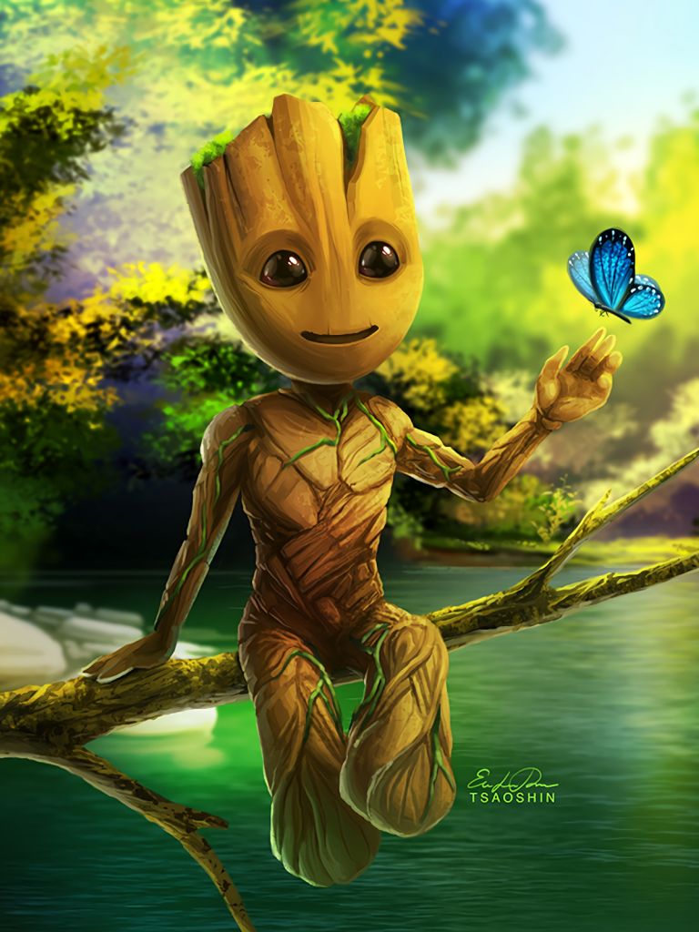 Download mobile wallpaper Comics, Guardians Of The Galaxy, Groot for free.