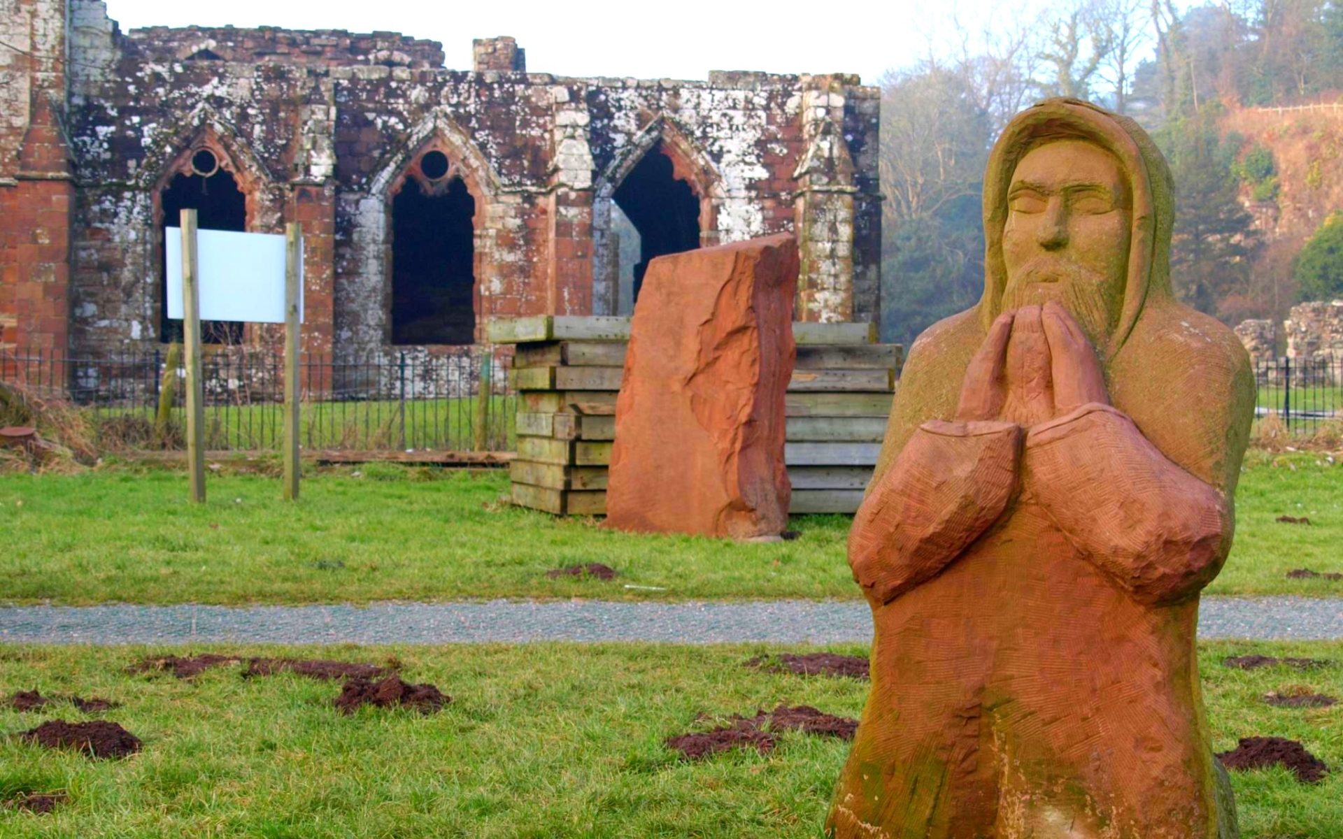 Download mobile wallpaper Religious, Furness Abbey for free.