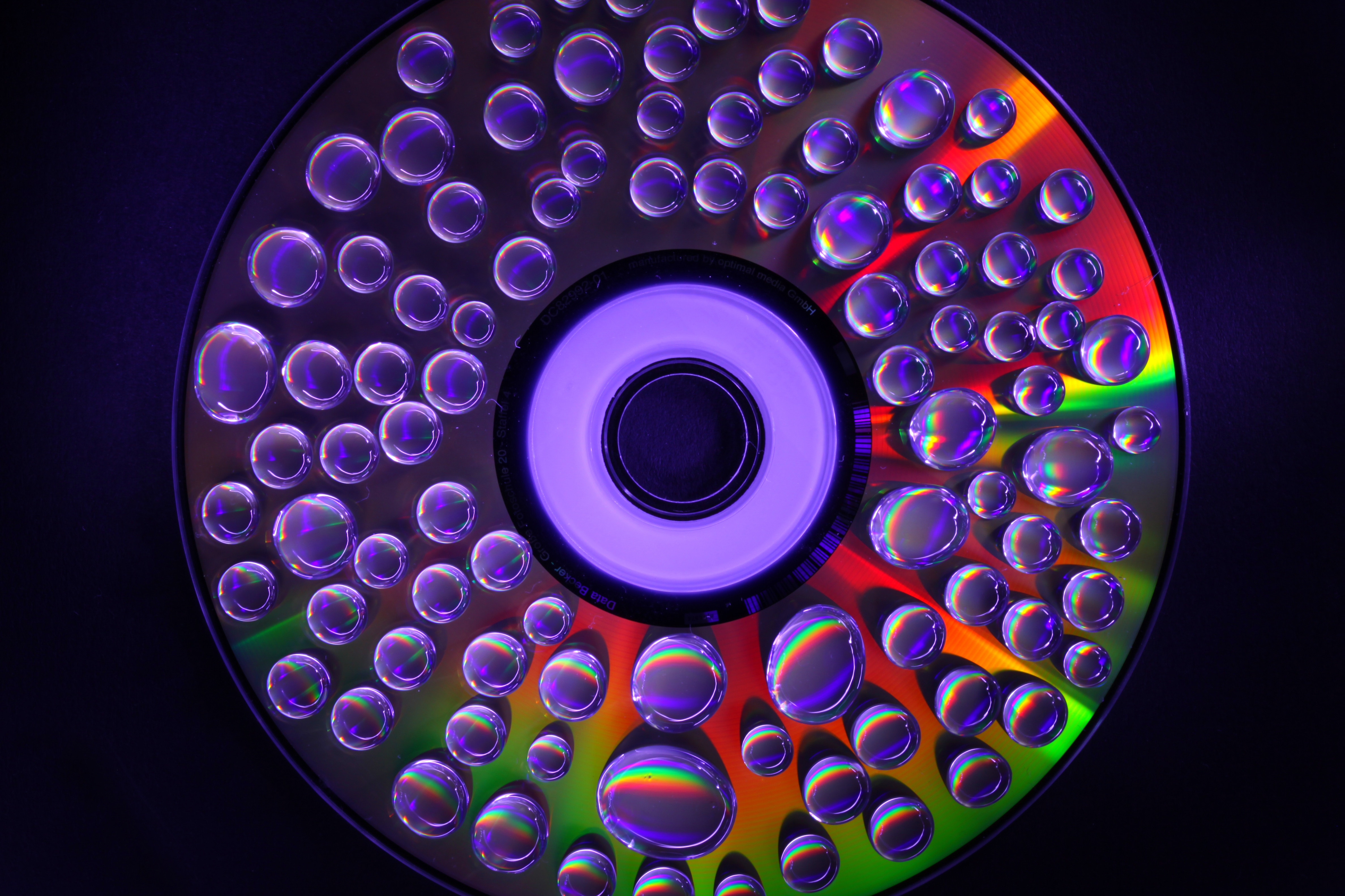 Desktop FHD bubbles, drops, macro, shine, multicolored, motley, brilliance, glow