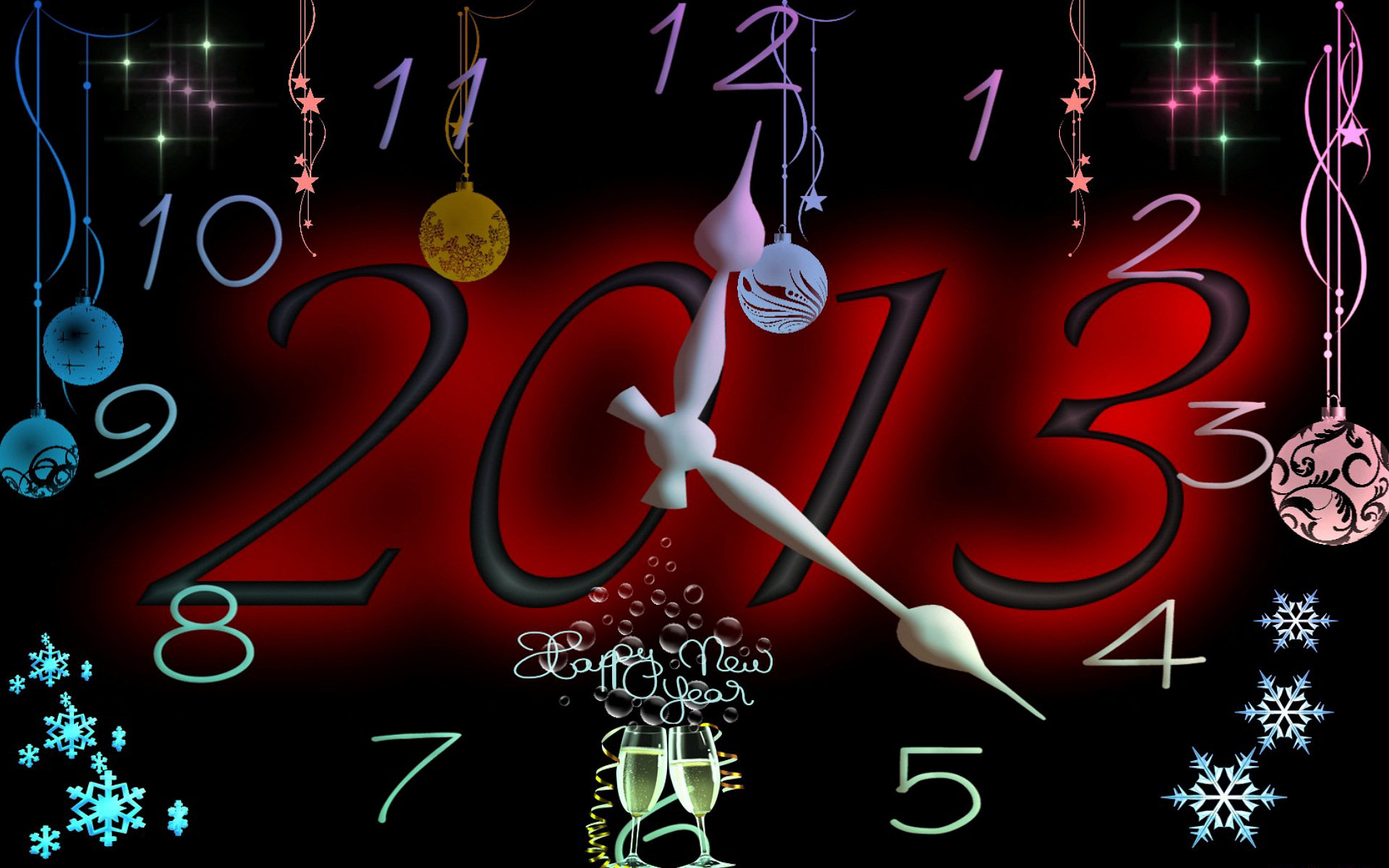 561895 Hintergrundbild herunterladen feiertage, neujahr 2013 - Bildschirmschoner und Bilder kostenlos