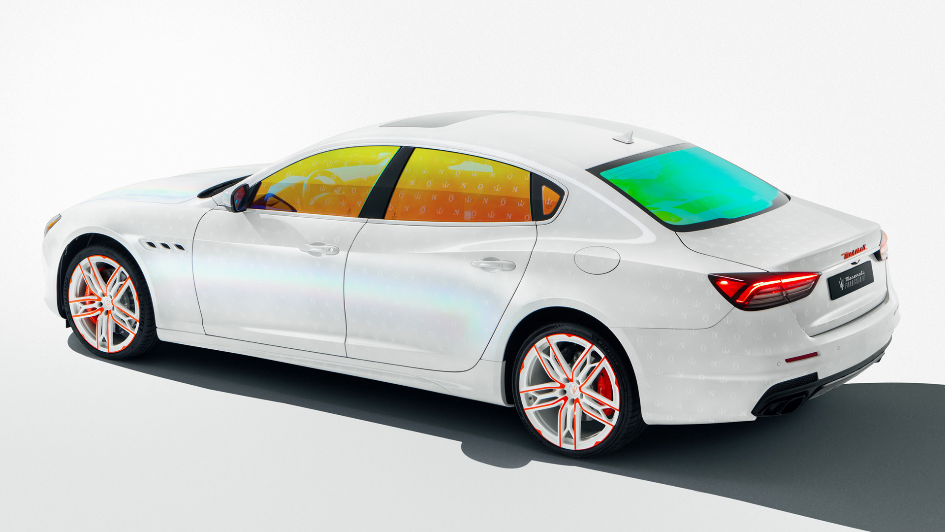 Laden Sie das Maserati, Autos, Fahrzeuge, Weißes Auto, Auto In Voller Größe, Sportliche Limousine, Maserati Quattroporte Trofeo Unica-Bild kostenlos auf Ihren PC-Desktop herunter