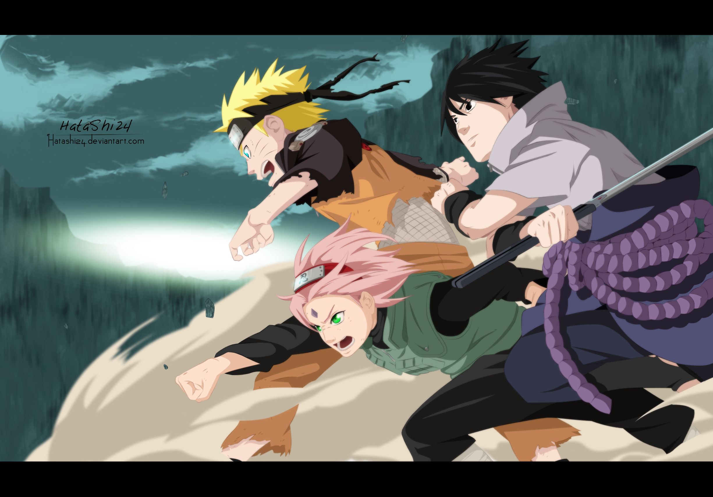 Download mobile wallpaper Anime, Naruto, Sasuke Uchiha, Sakura Haruno, Naruto Uzumaki for free.