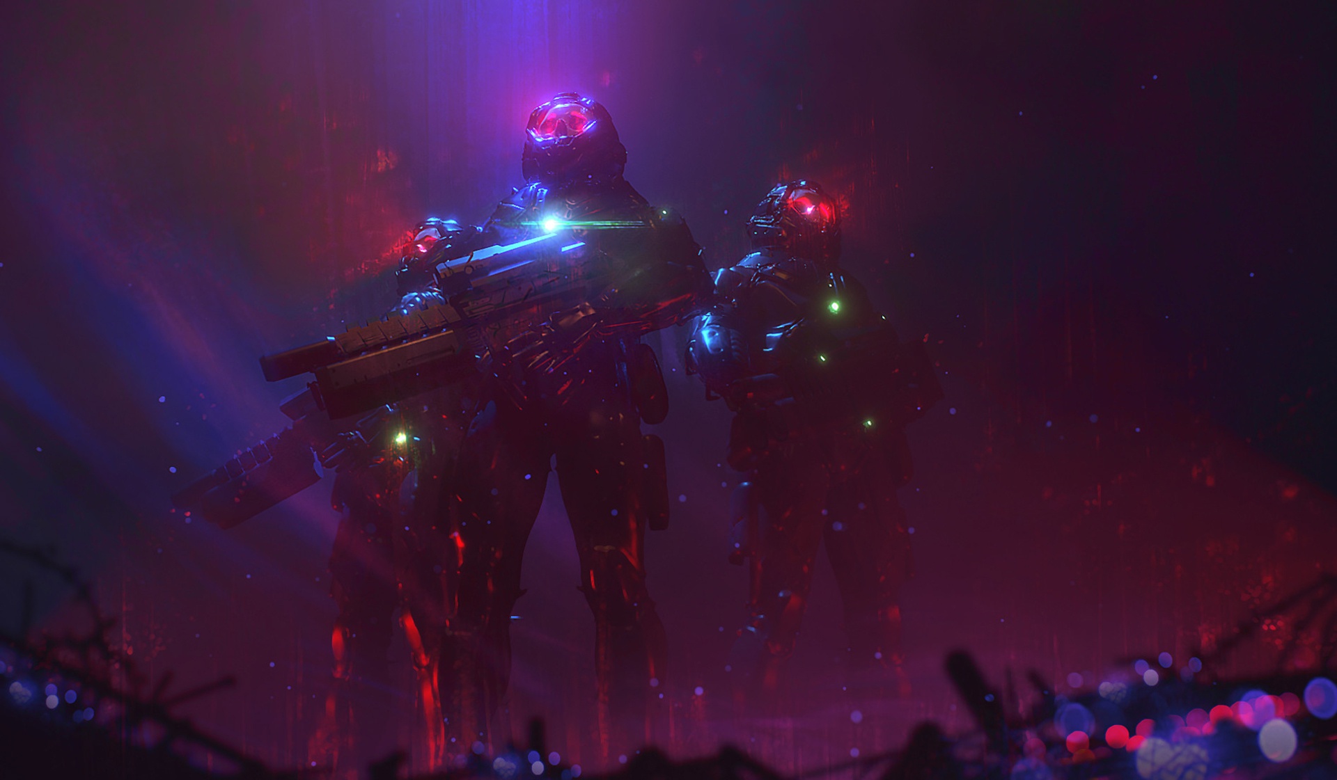 Free download wallpaper Weapon, Warrior, Sci Fi, Futuristic on your PC desktop