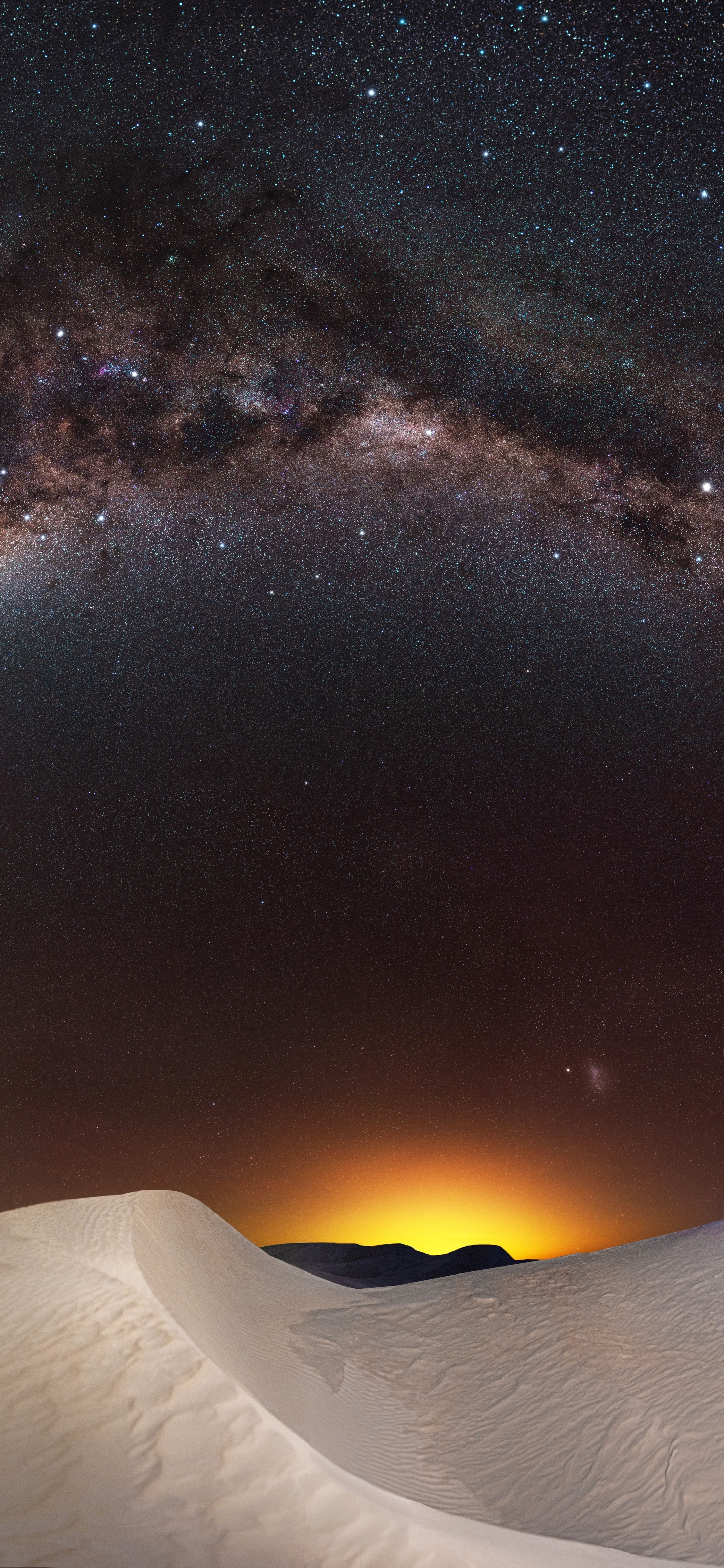 Download mobile wallpaper Night, Desert, Starry Sky, Milky Way, Sci Fi, Dune, Australia for free.