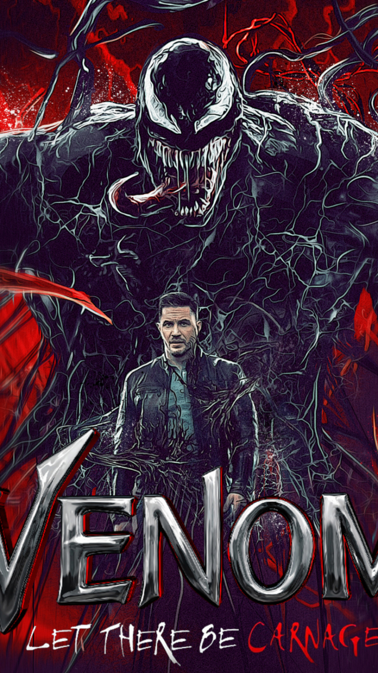 Download mobile wallpaper Tom Hardy, Venom, Movie, Eddie Brock, Venom: Let There Be Carnage for free.