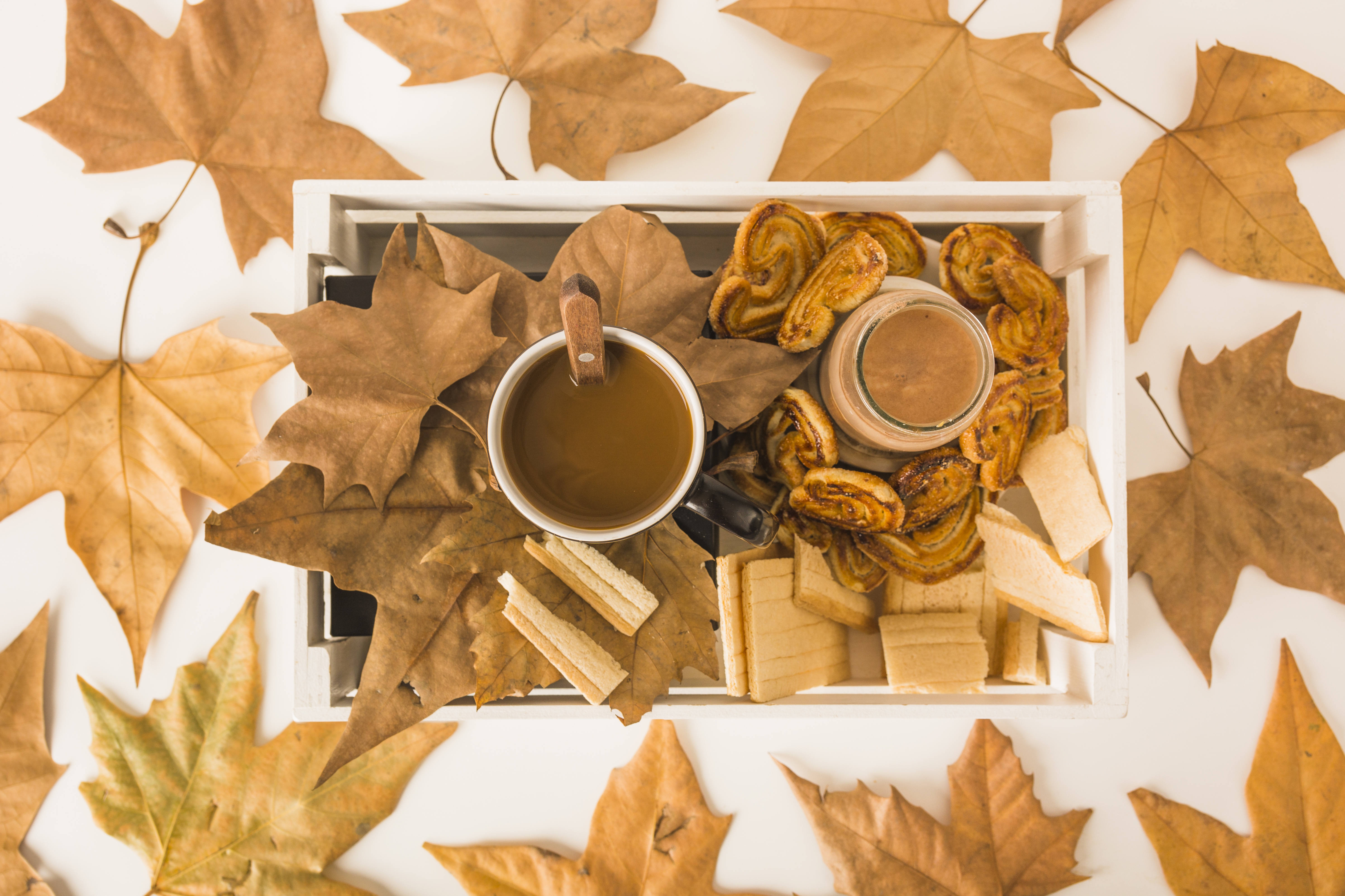 Download mobile wallpaper Food, Coffee, Leaf for free.