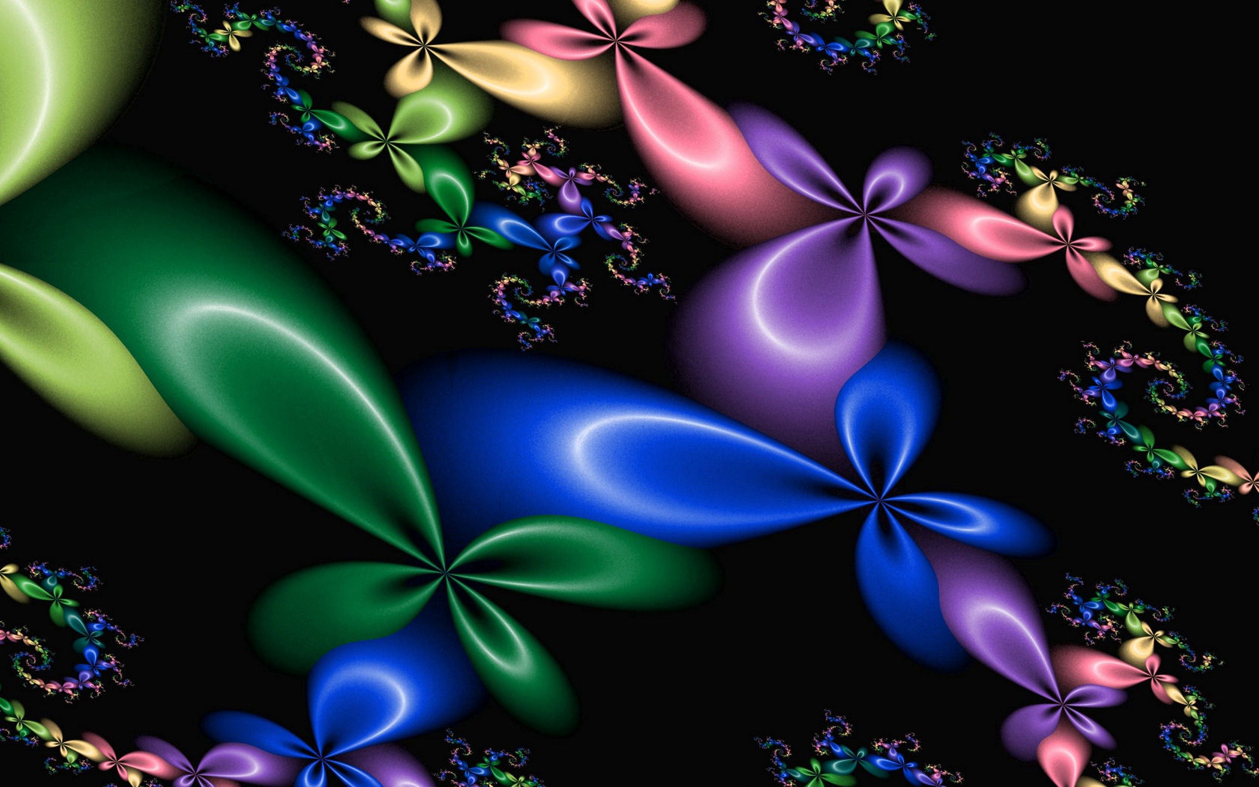 Download mobile wallpaper Flowers, Abstract, Background, Dark, Lines for free.