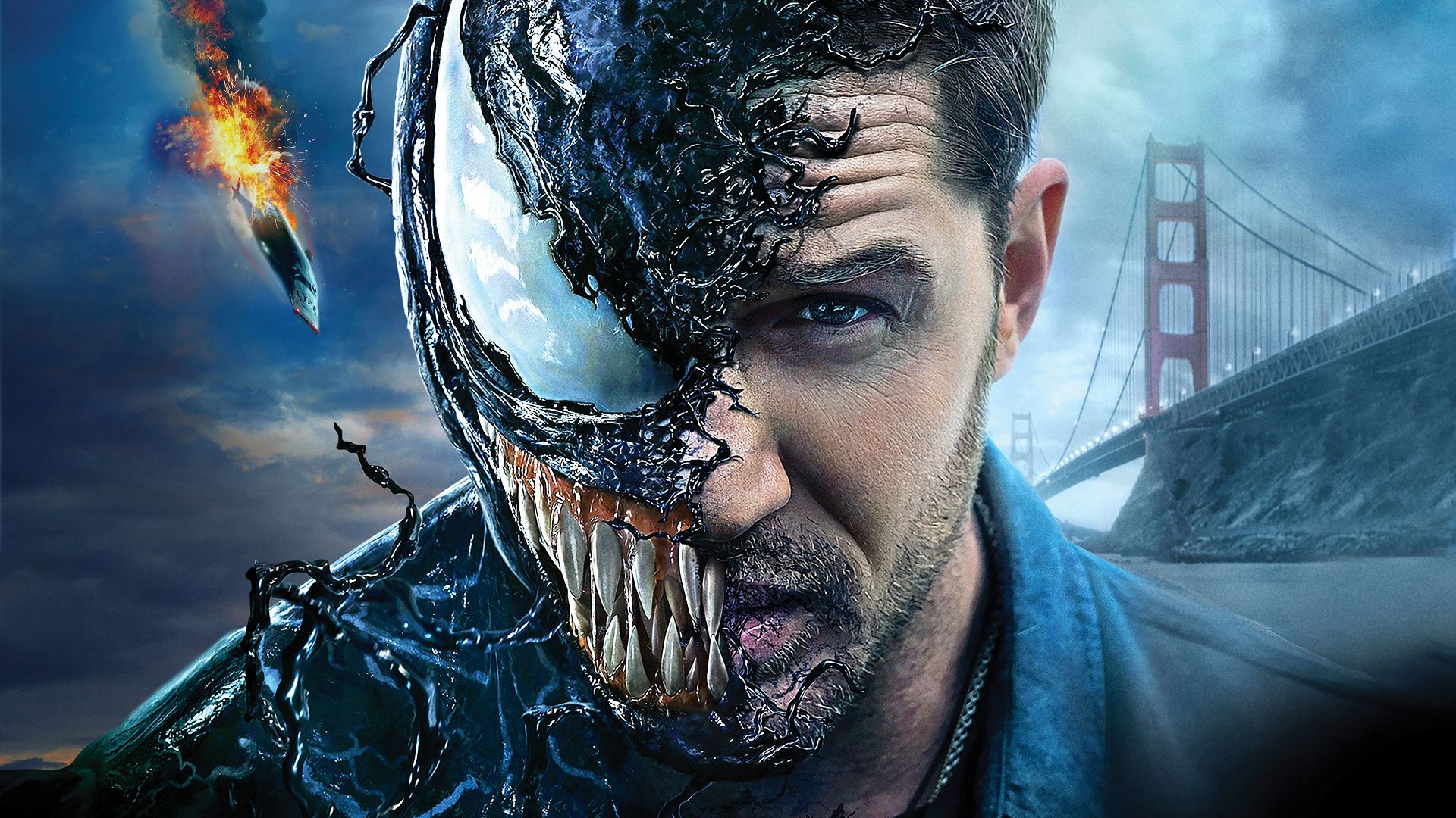 Free download wallpaper Tom Hardy, Venom, Movie on your PC desktop