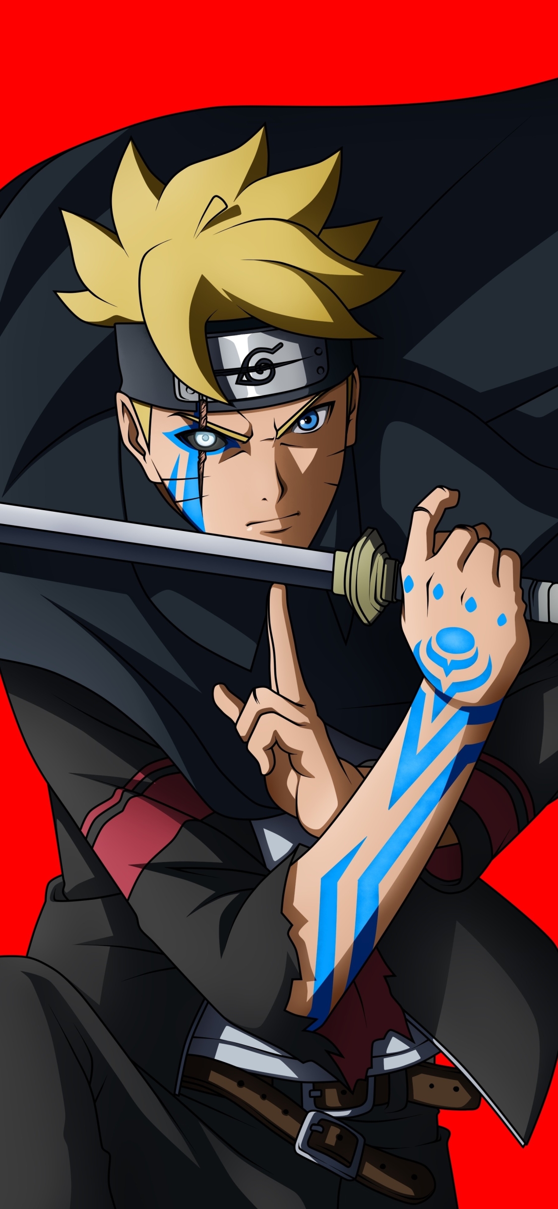 Handy-Wallpaper Naruto, Waffe, Blaue Augen, Animes, Boruto Uzumaki, Boruto, Boruto (Anime) kostenlos herunterladen.