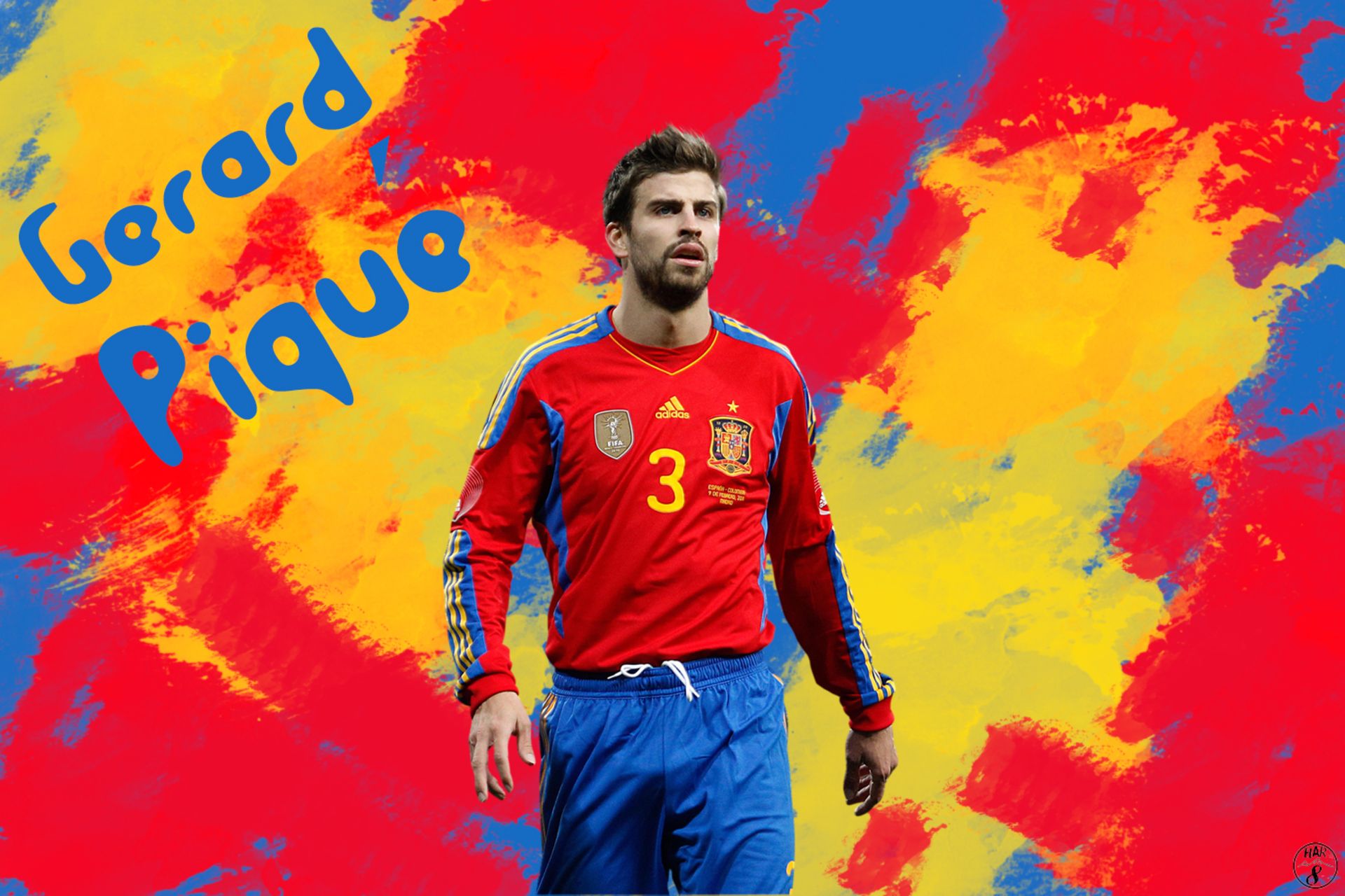 Laden Sie das Sport, Fußball, Spanische Fußballnationalmannschaft, Gérard Piqué-Bild kostenlos auf Ihren PC-Desktop herunter
