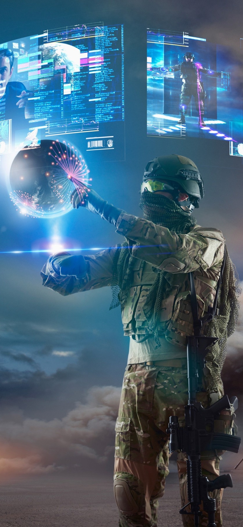 Download mobile wallpaper Sci Fi, Military, Soldier, Futuristic for free.