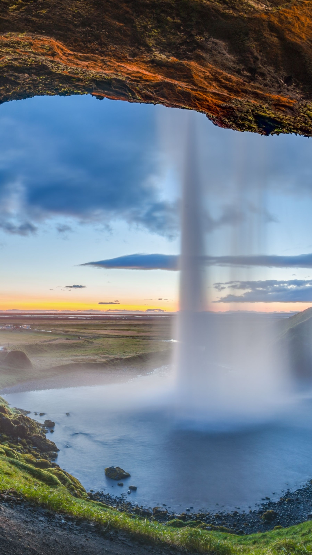Скачать картинку Водопады, Водопад, Арка, Исландия, Сельяландсфосс, Земля/природа в телефон бесплатно.
