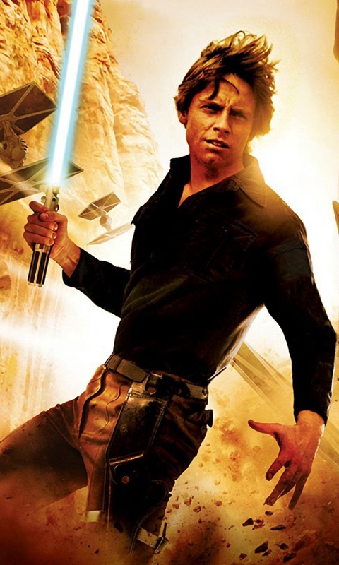 Download mobile wallpaper Star Wars, Lightsaber, Movie, Luke Skywalker for free.