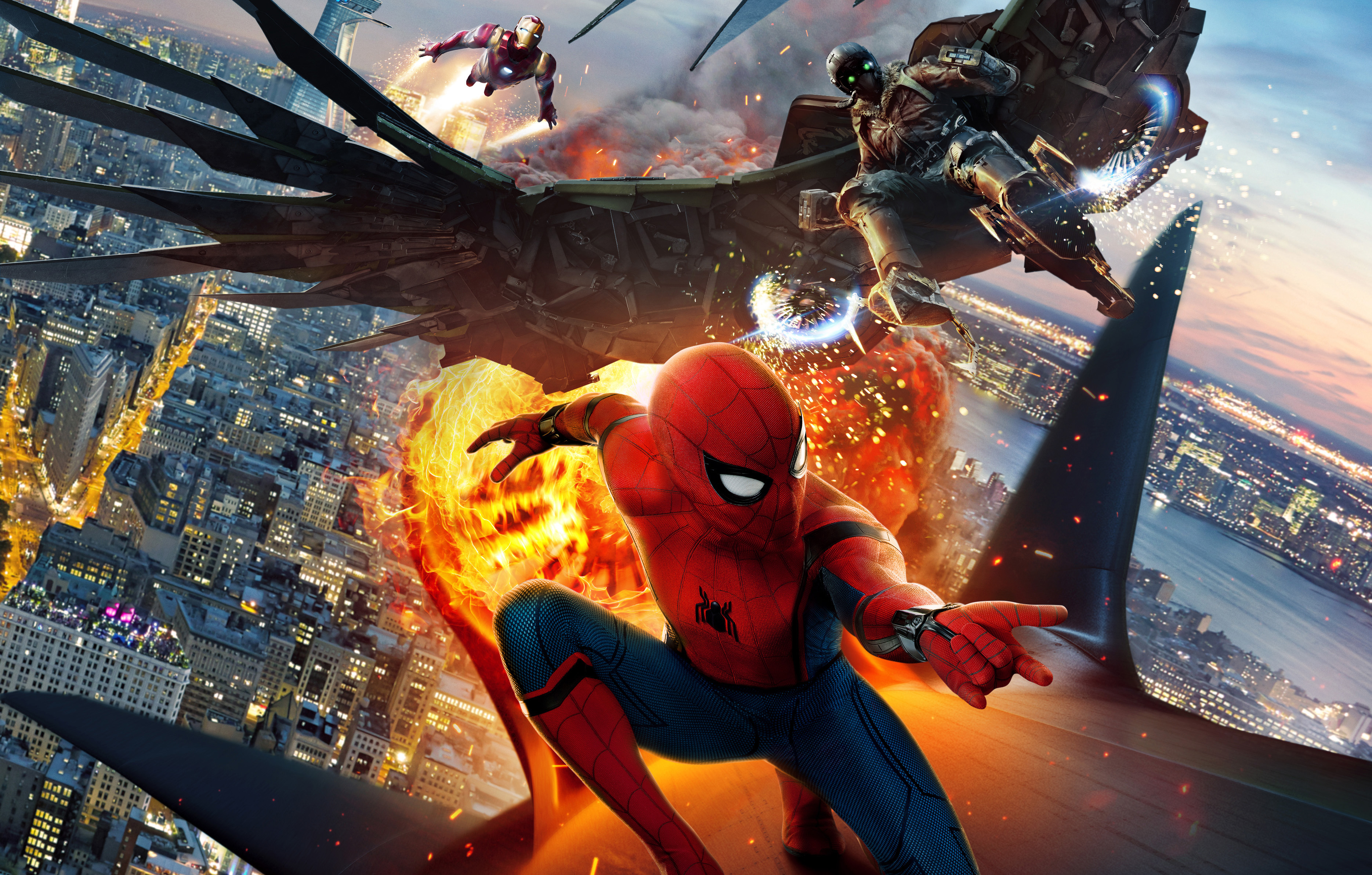 movie, spider man: homecoming, iron man, spider man, vulture (marvel comics)