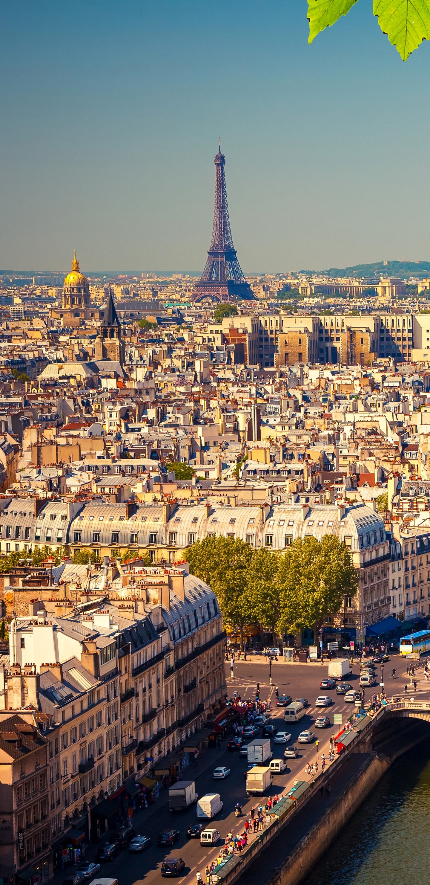 Скачать обои бесплатно Города, Париж, Город, Франция, Панорама, Городской Пейзаж, Сделано Человеком картинка на рабочий стол ПК