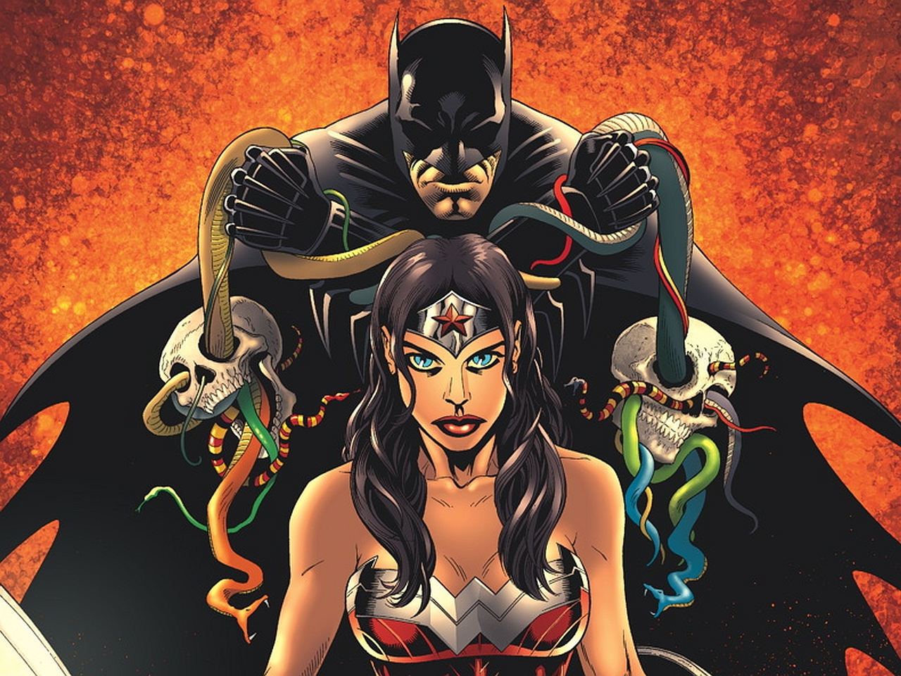 Descarga gratuita de fondo de pantalla para móvil de Historietas, Dc Comics, Hombre Murciélago, Mujer Maravilla.