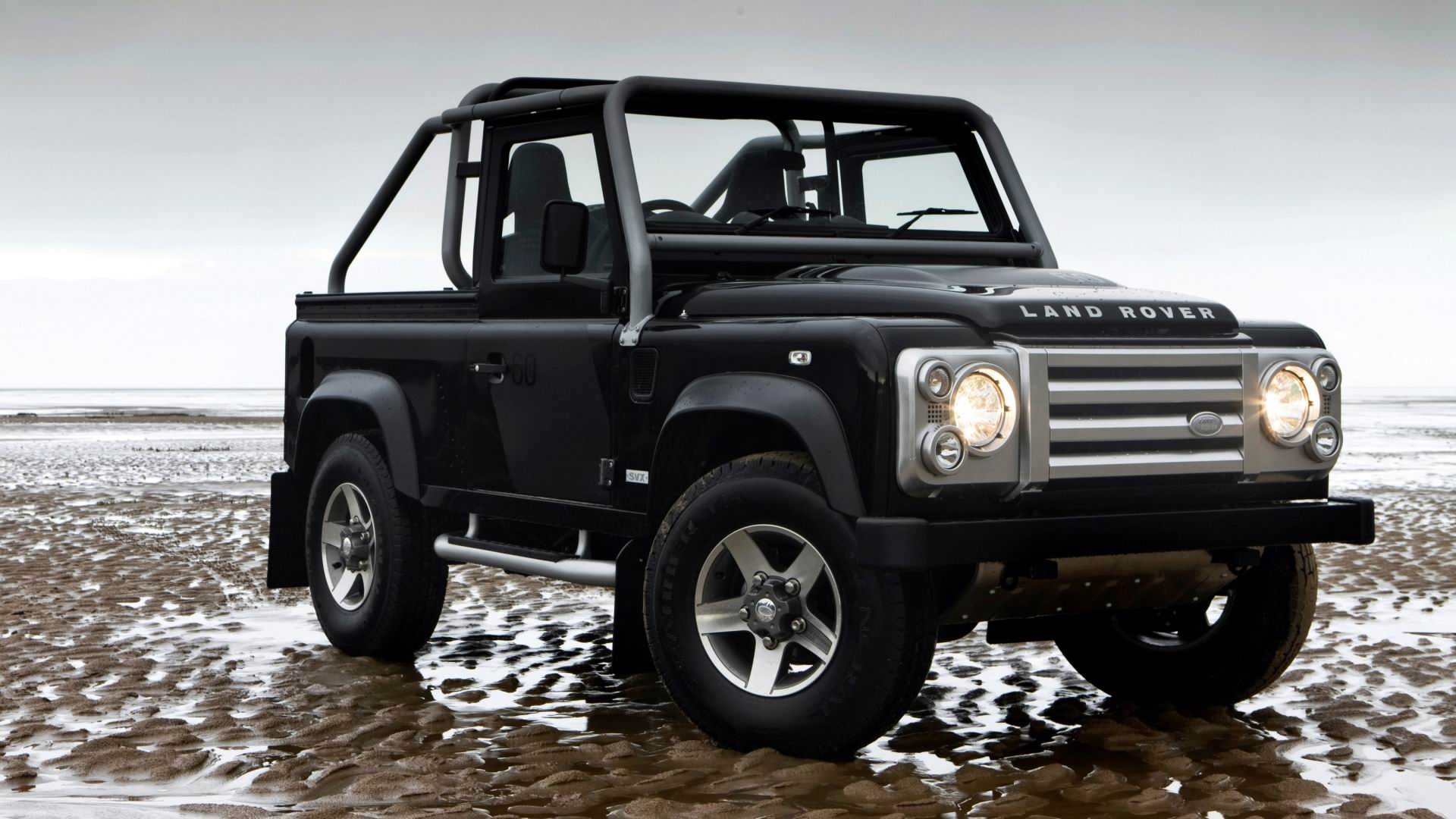 Download mobile wallpaper Car, Off Road, Land Rover Defender, Vehicles, Black Car for free.