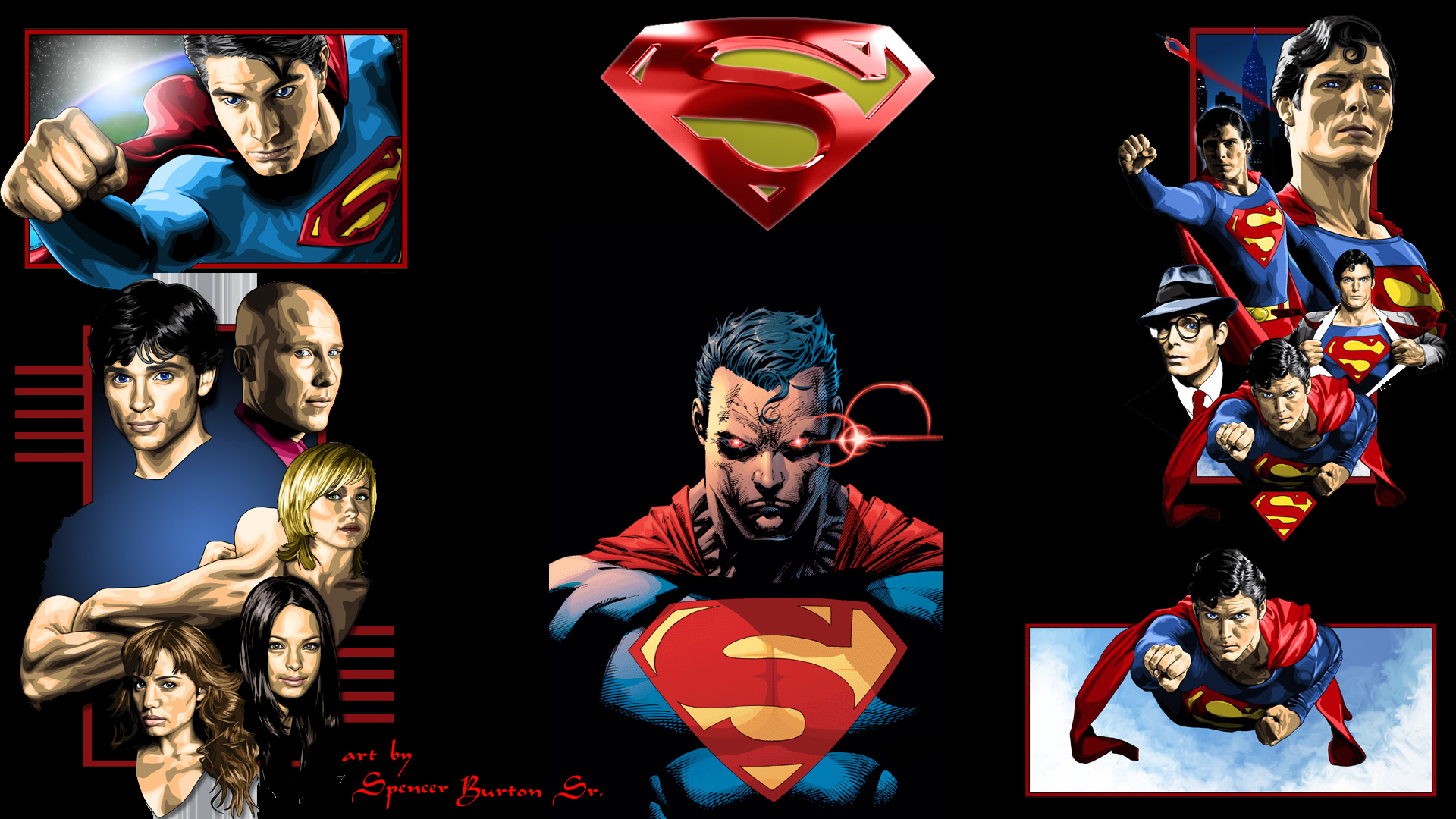 266016 descargar fondo de pantalla logotipo de superman, historietas, superhombre, chloe sullivan, clark kent, dc comics, lana lang, lex luthor, lois carril, smallville, superhéroe: protectores de pantalla e imágenes gratis