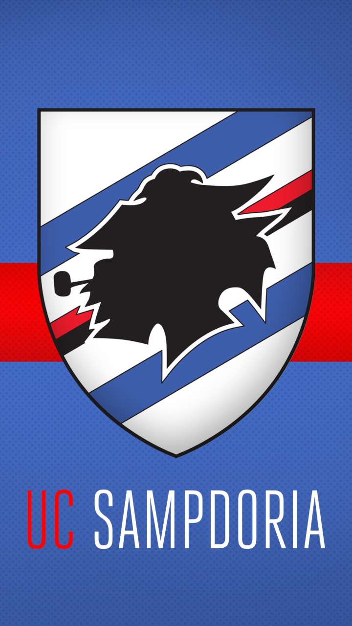 Handy-Wallpaper Sport, Fußball, Logo, Emblem, Uc Samdoria kostenlos herunterladen.