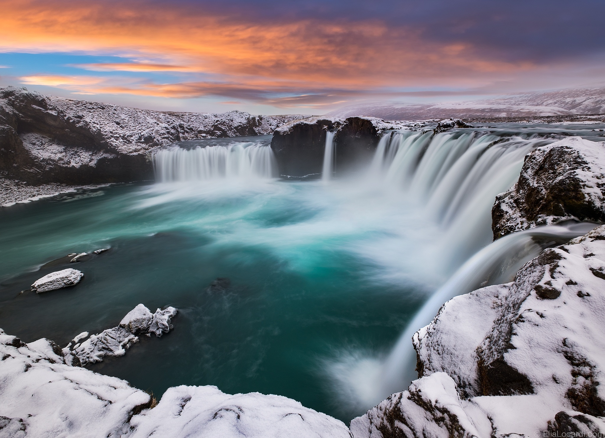 Descarga gratuita de fondo de pantalla para móvil de Invierno, Naturaleza, Cascadas, Nieve, Cascada, Tierra/naturaleza.