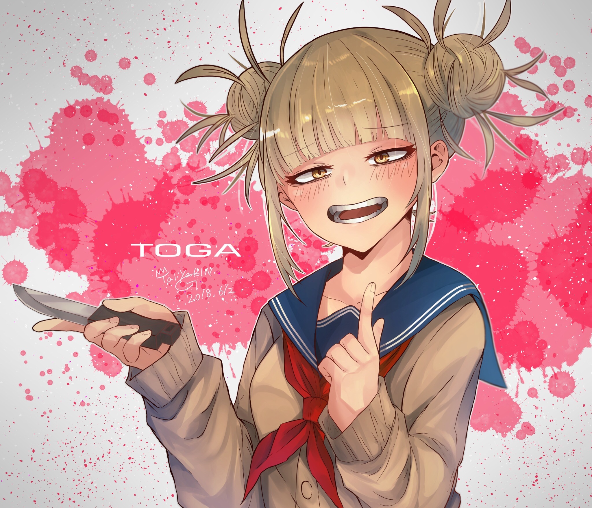 Handy-Wallpaper Animes, Boku No Hero Academia, Himiko Toga kostenlos herunterladen.