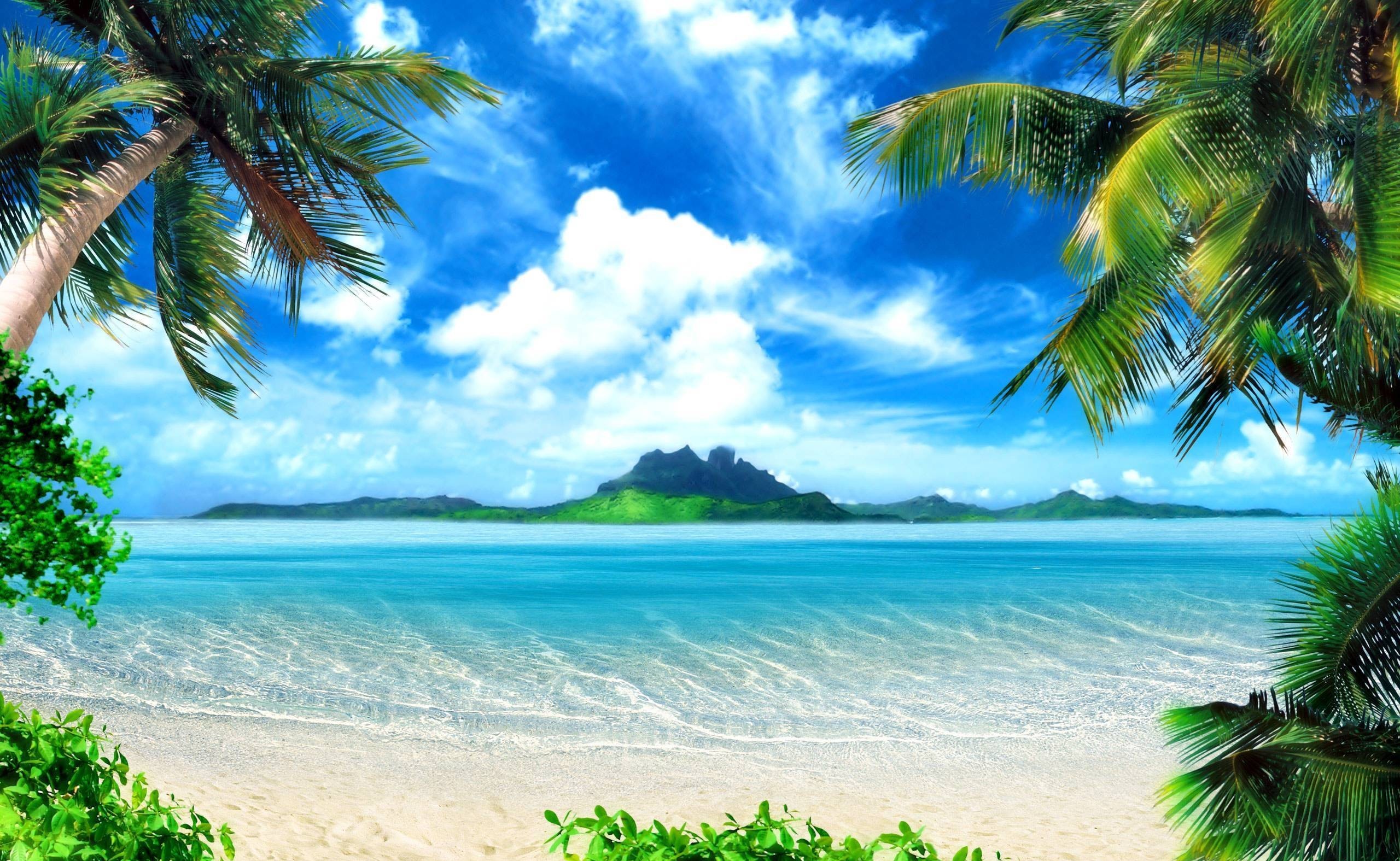 Скачать картинку Море, Пляж, Тропики, Остров, Тропический, Земля/природа в телефон бесплатно.