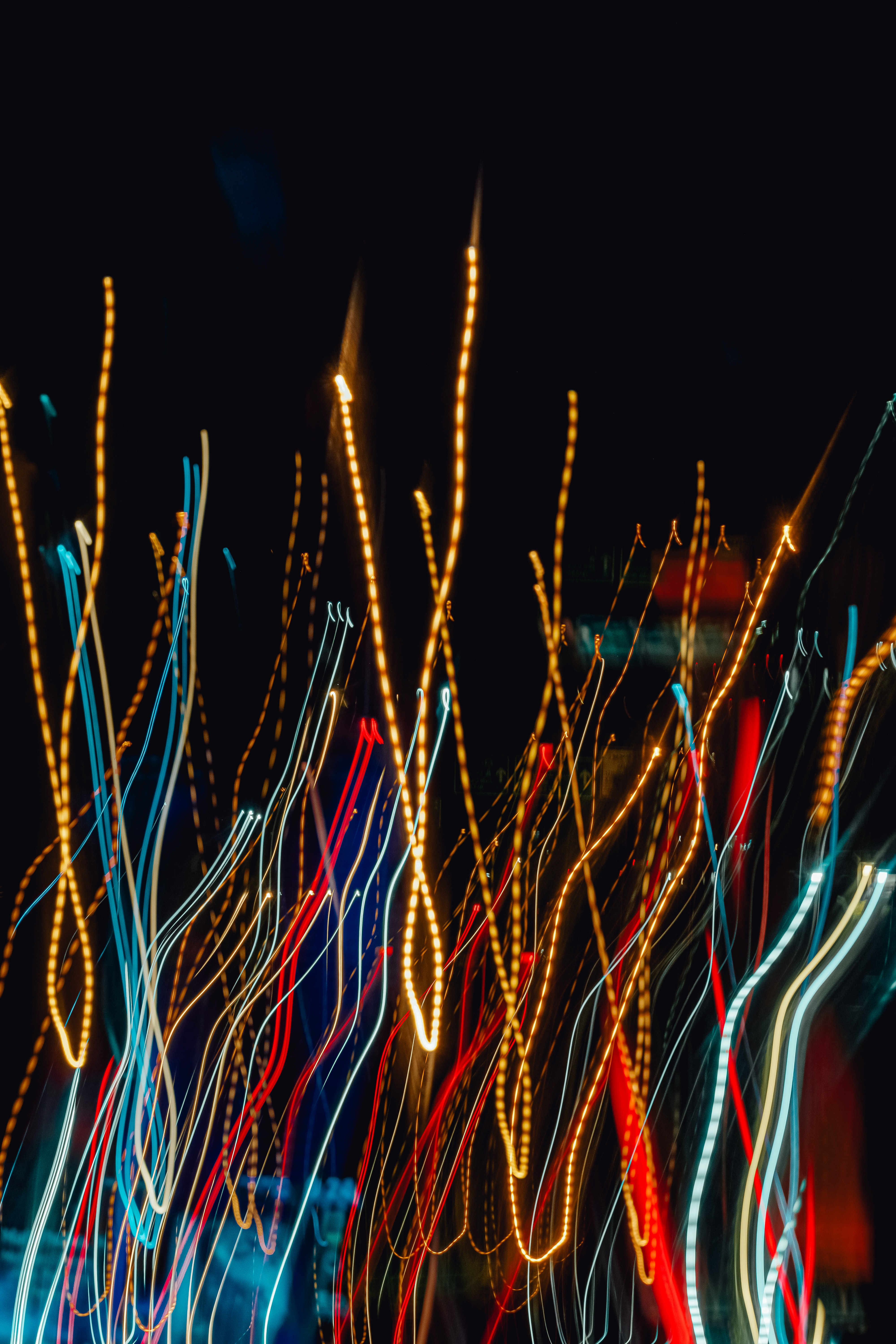 blur, abstract, shine, light, lines, smooth, long exposure, freezelight HD wallpaper