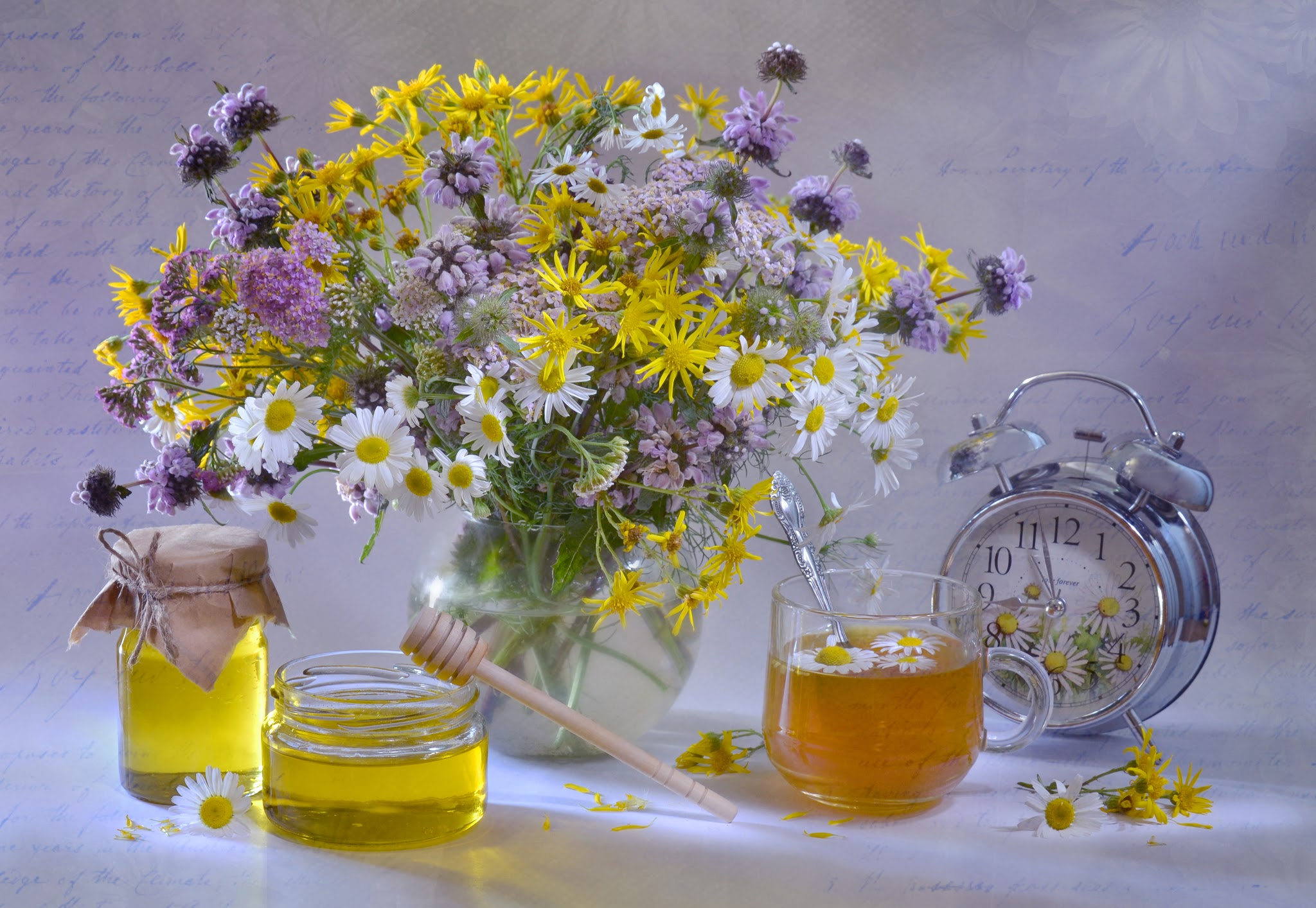 Laden Sie das Blume, Honig, Fotografie, Uhr, Stillleben-Bild kostenlos auf Ihren PC-Desktop herunter
