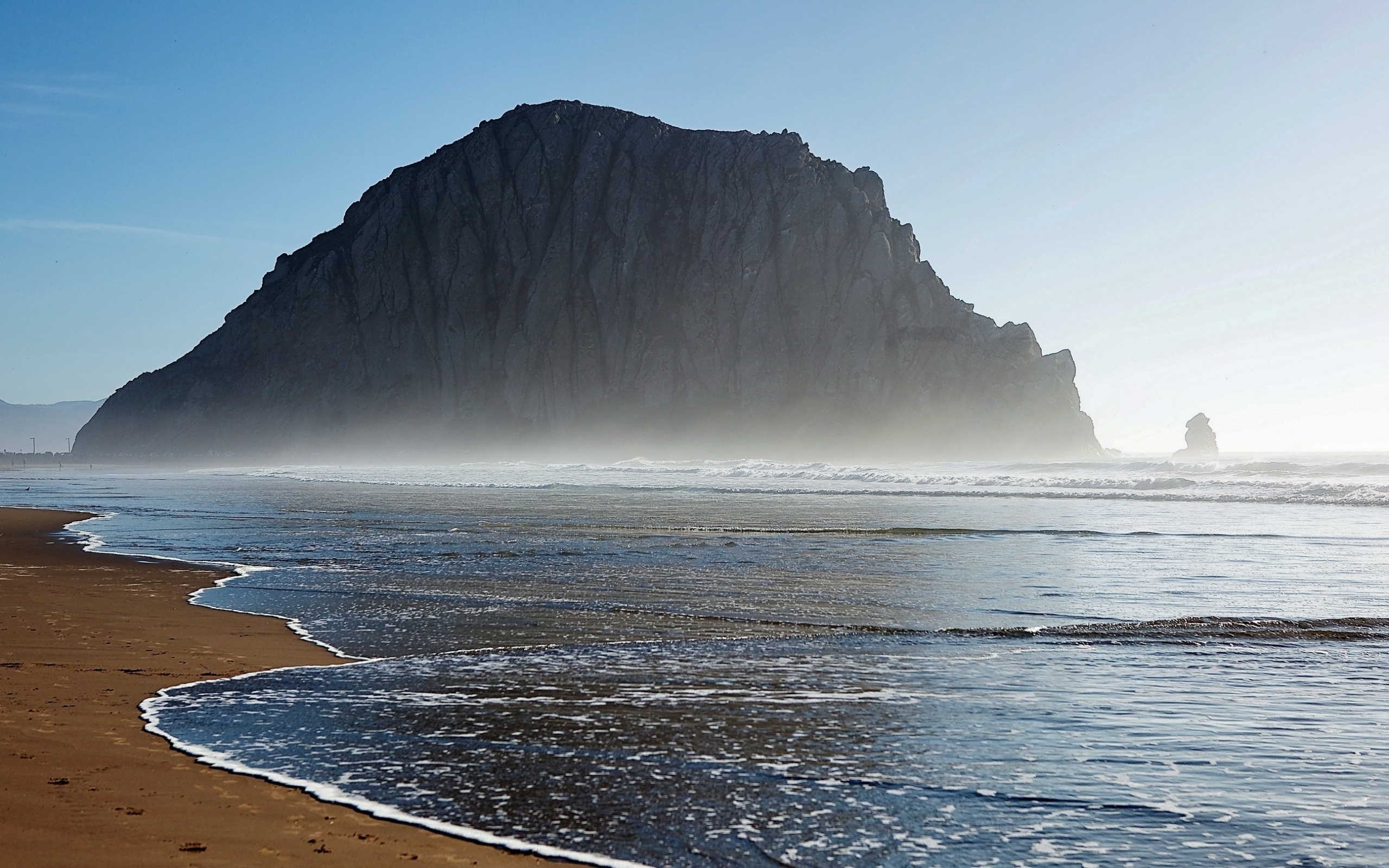 Free download wallpaper Landscape, Sea, Mountains on your PC desktop