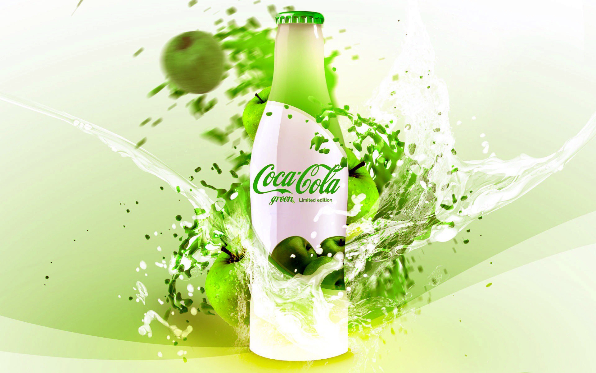 brands, coca cola, drinks, green HD wallpaper